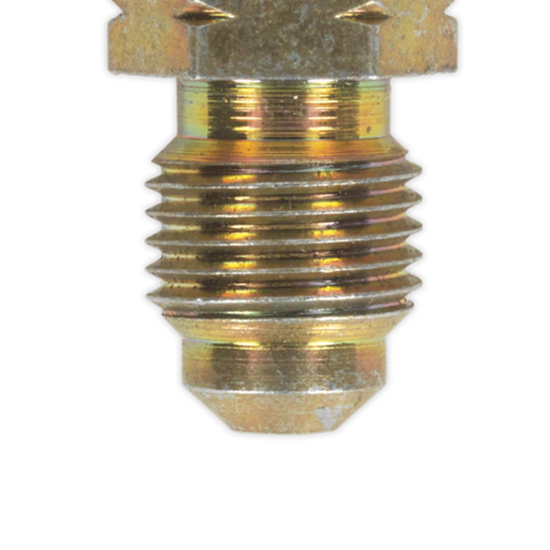 Sealey Brake Tube Connector M10 x 1mm Male to Male Pack of 10