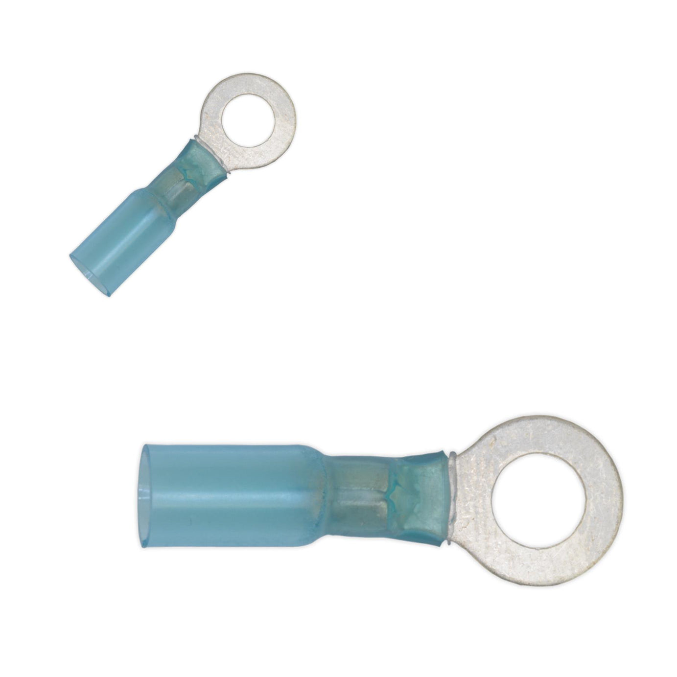 Sealey Heat Shrink Ring Terminal Ø8.4mm Blue Pack of 25