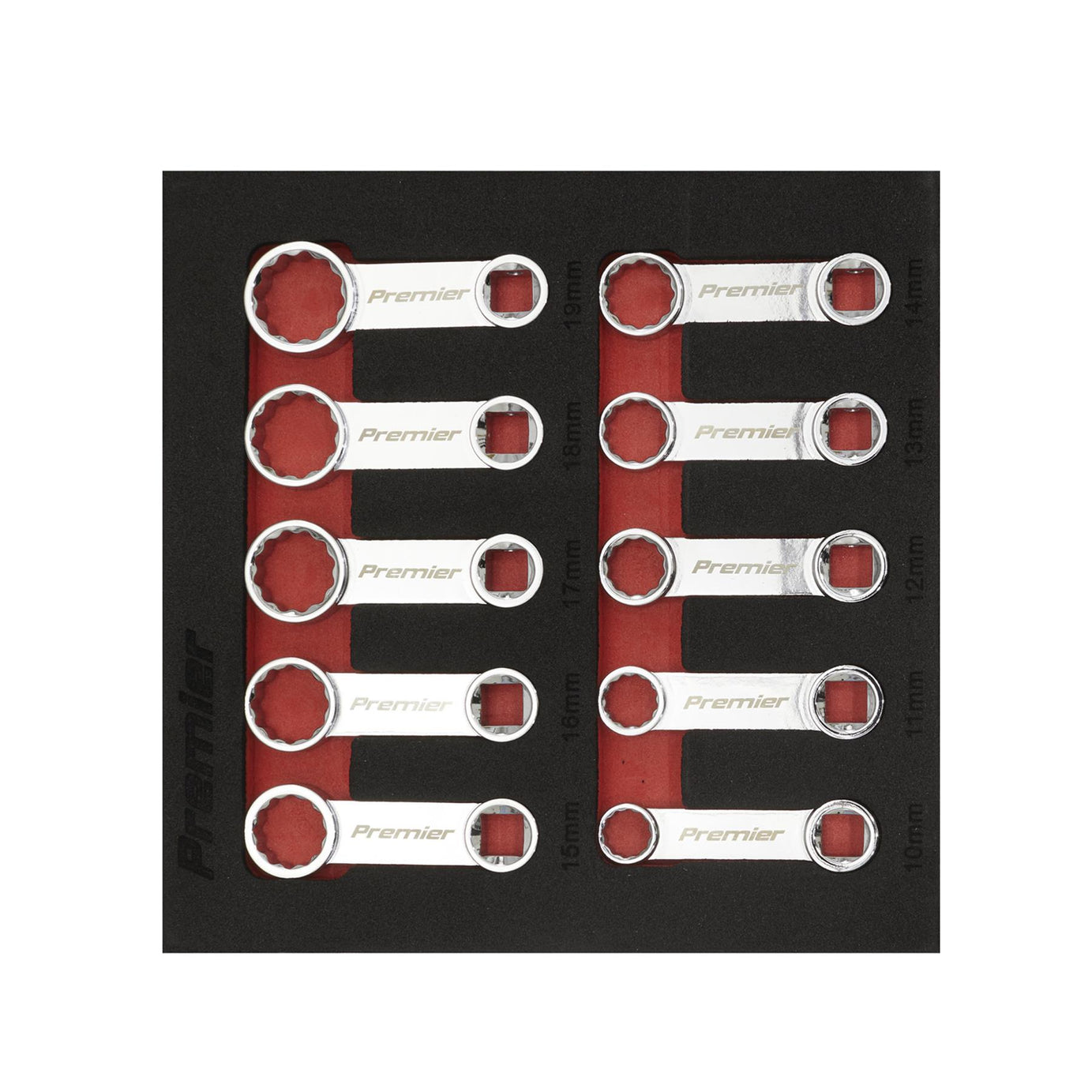 Sealey Torque Adaptor Spanner Set 10pc 3/8"Sq Drive - Metric