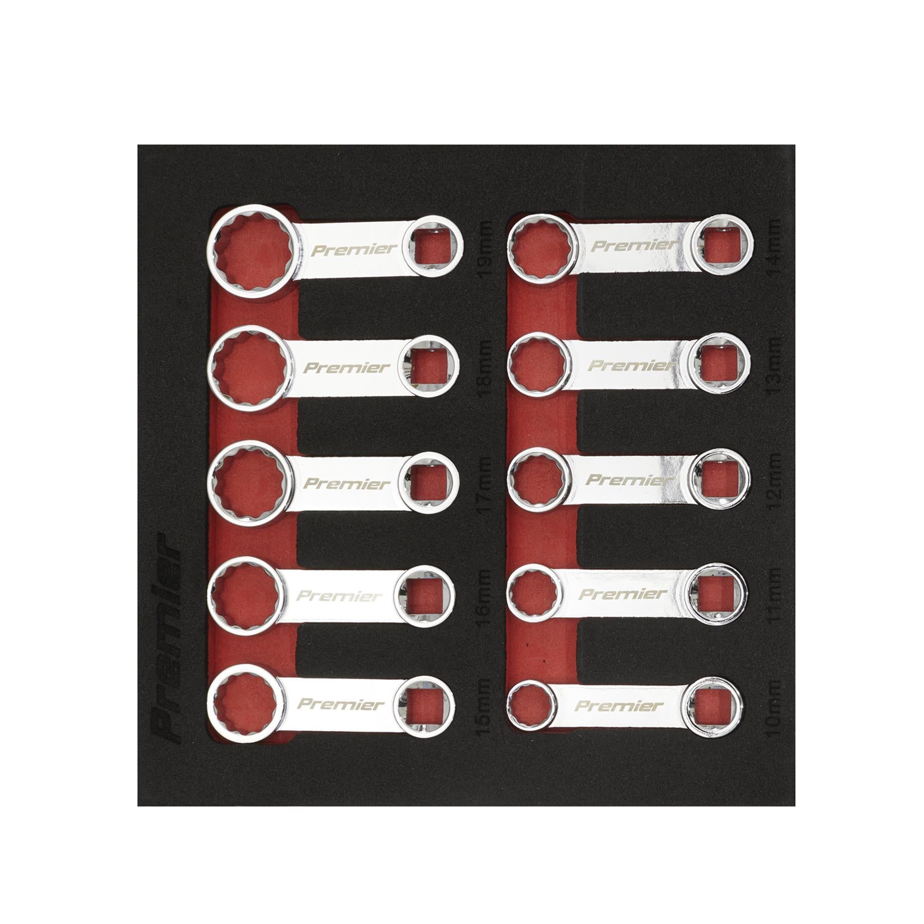 Sealey Torque Adaptor Spanner Set 10pc 3/8"Sq Drive - Metric