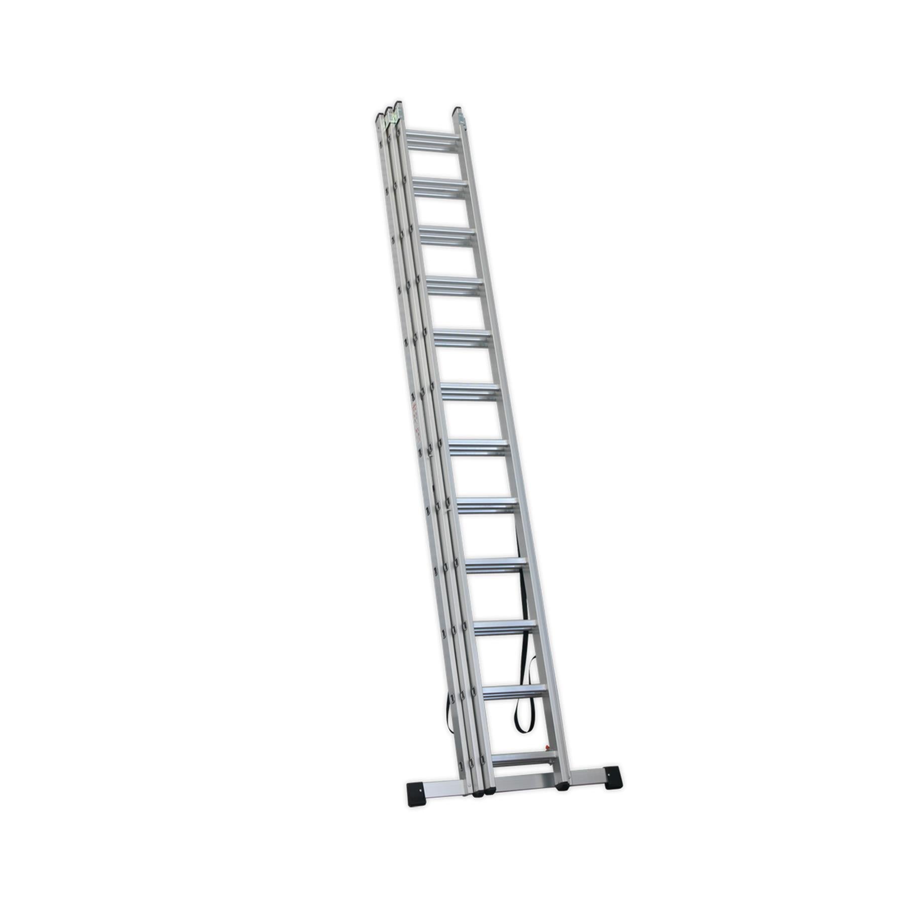 Sealey Aluminium Extension Combination Ladder 3x12 EN 131