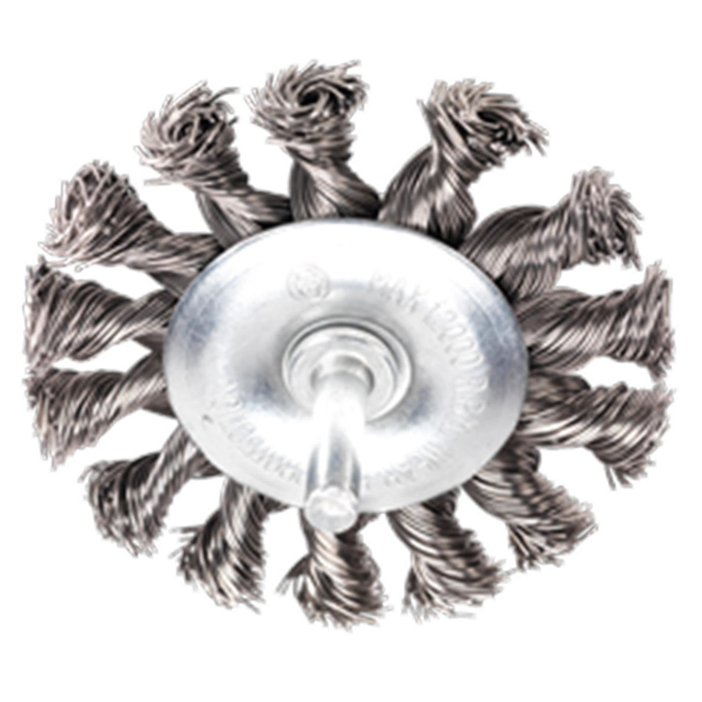 Sealey Twist Knot Wire Flat Brush �75mm with �6mm Shaft