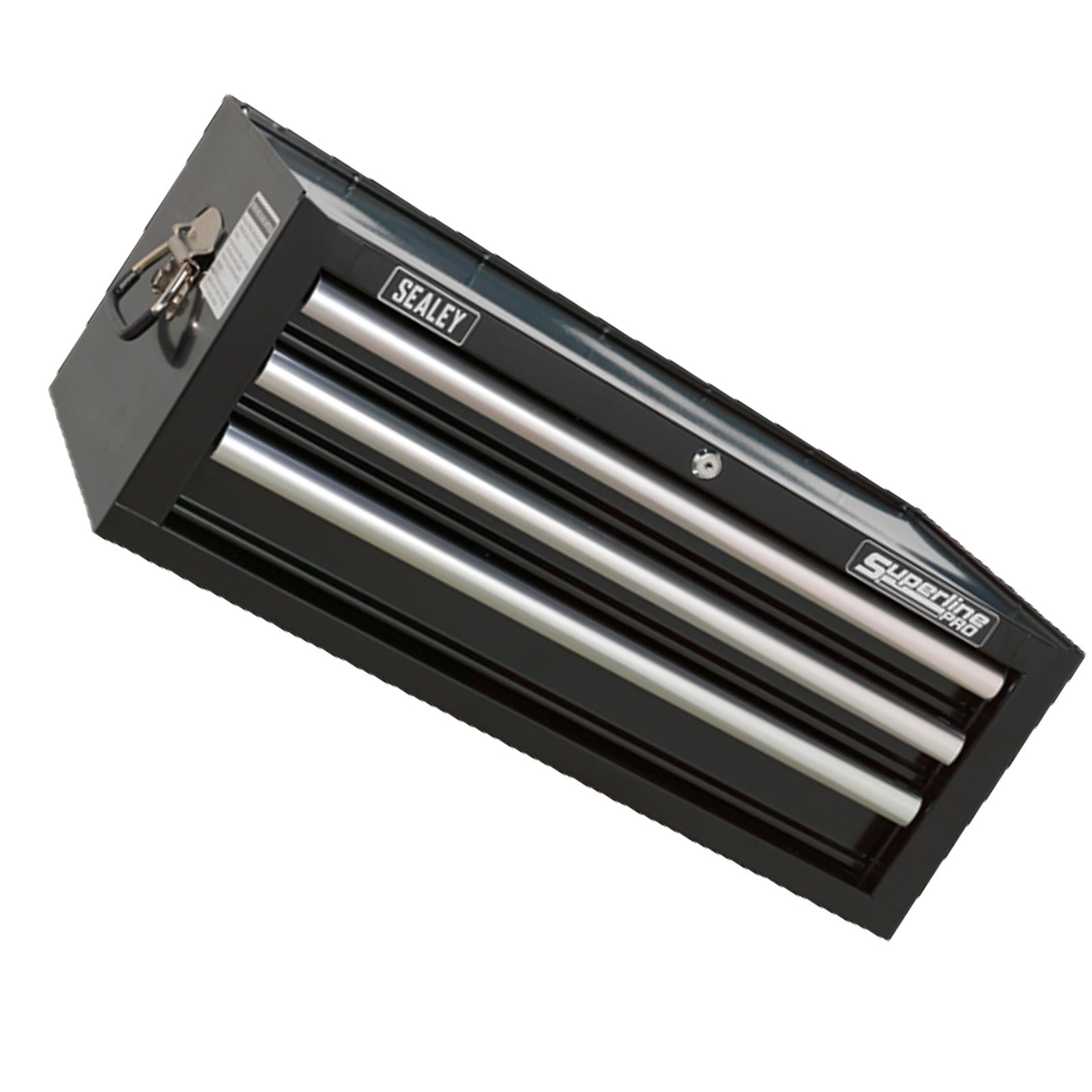 AP3503TB Sealey Mid-Box 3 Drawer with Ball Bearing Runners - Black/Grey