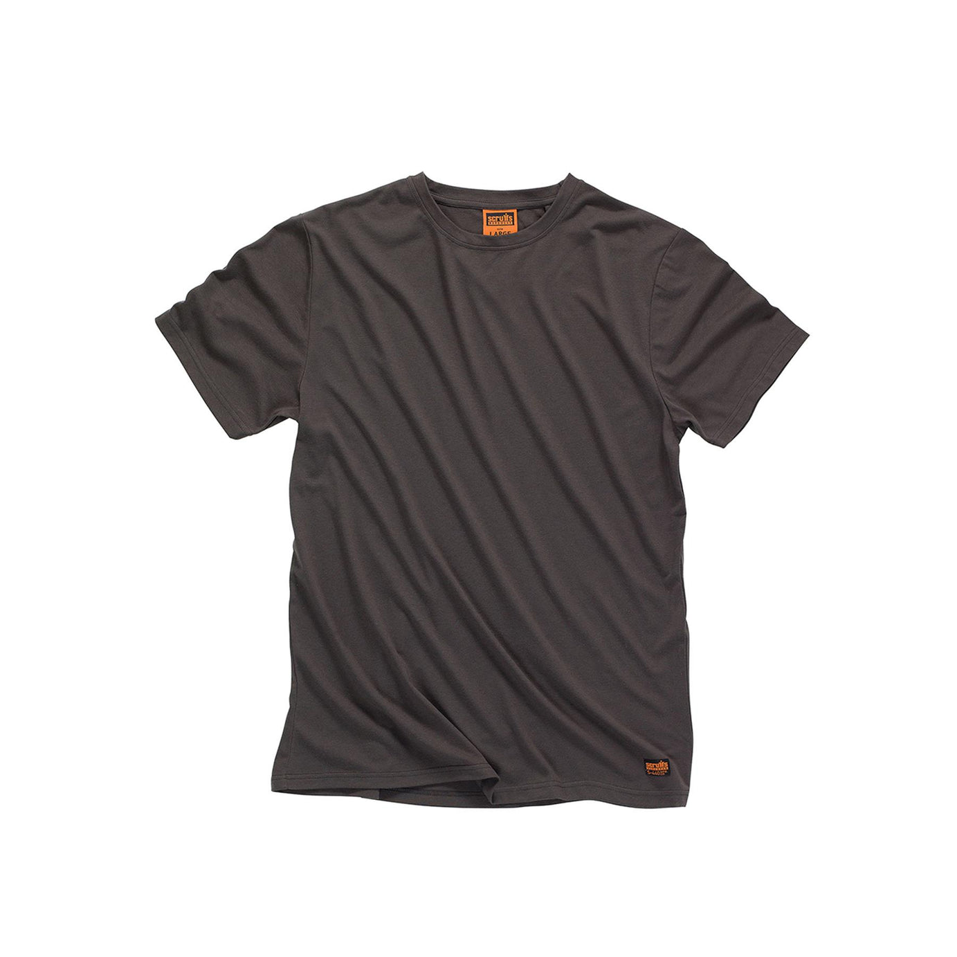 Scruffs Crew Neck T Shirt Short Sleeve Workwear Work Top Graphite Grey L