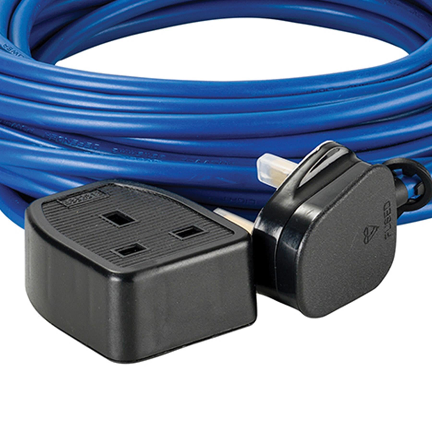 Defender Extension Lead Blue 1.5mm2 13A 14m 230V