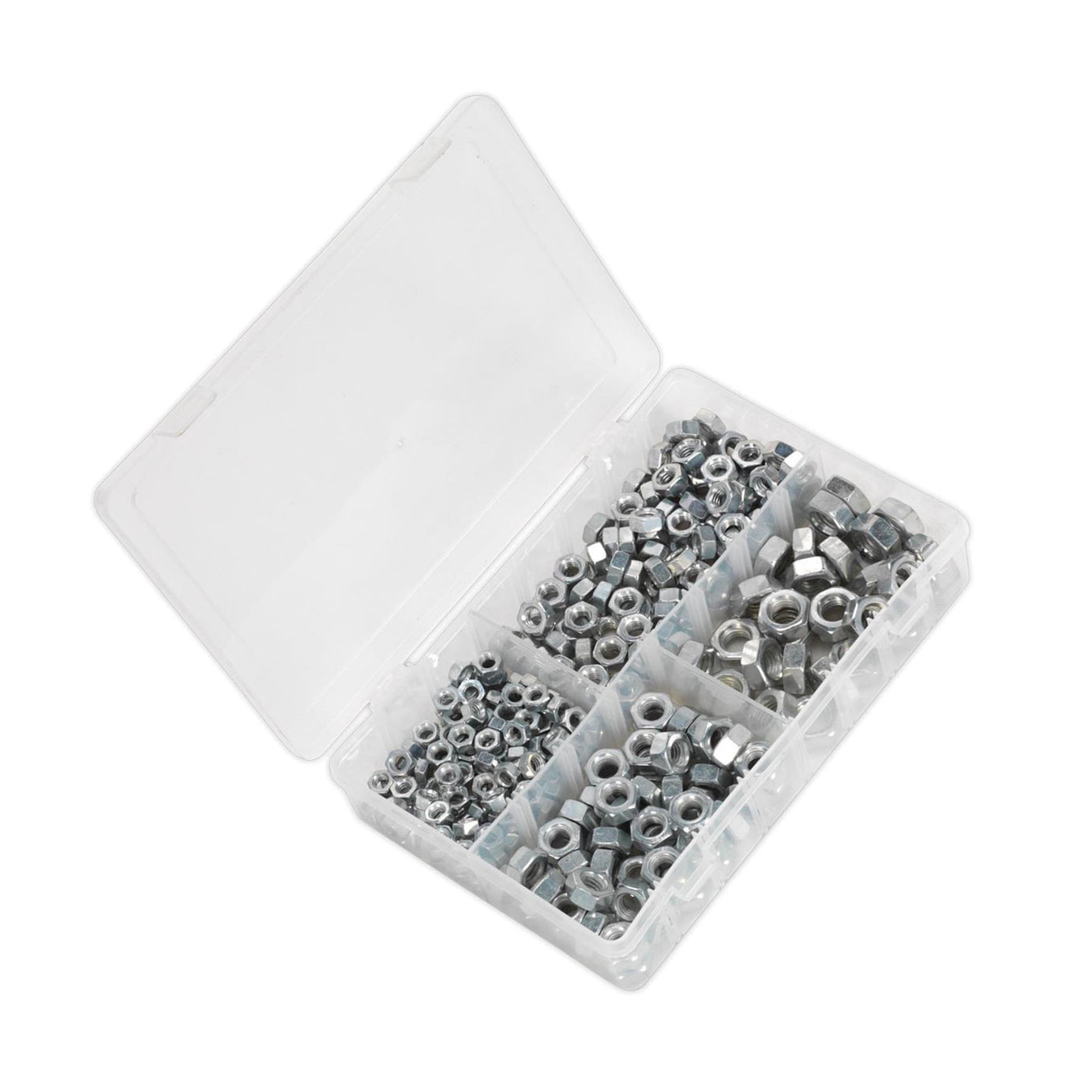 Sealey 320pcs Assorted 1/4"-1/2"UNF Stainless Steel Hex Screws & Socket Bolts