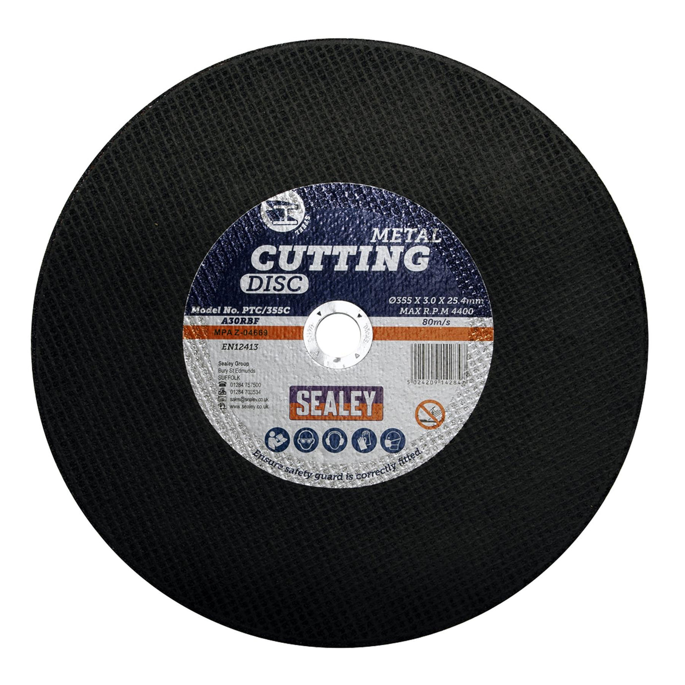 Sealey Cutting Disc �355 x 3mm 25.4mm Bore