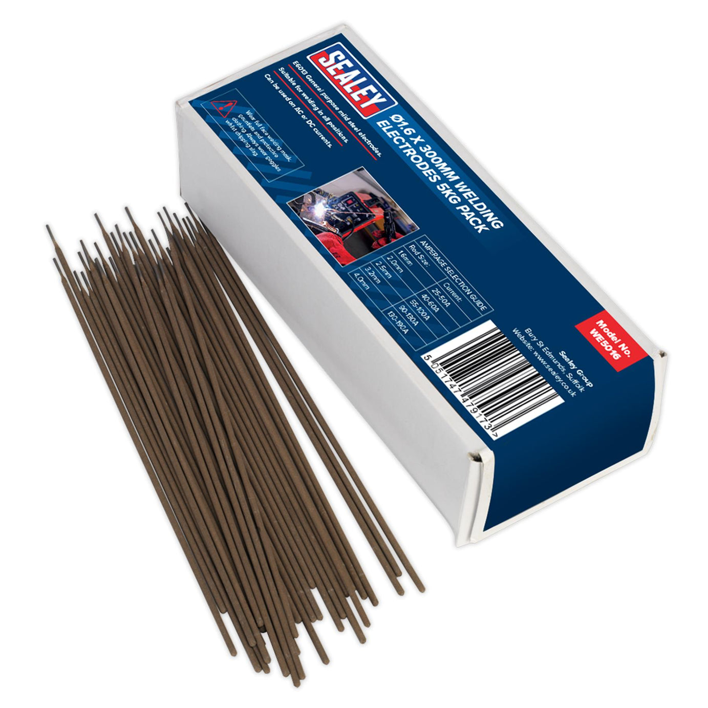 Sealey Welding Electrodes �1.6 x 300mm 5kg Pack