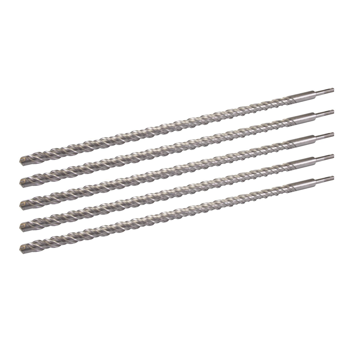 5 x SDS+ PLUS MASONRY DRILL BIT 22 x 600mm, TUNGSTEN CARBIDE TIP, FOR STONE CONCRETE BRICK