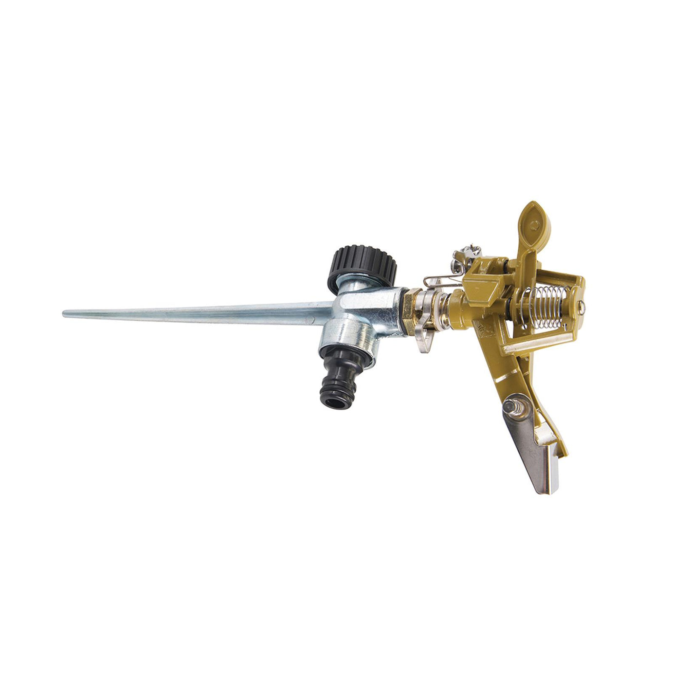 Garden Metal Spike Lawn Grass Hose 360 Degree Water Impulse Sprinkler