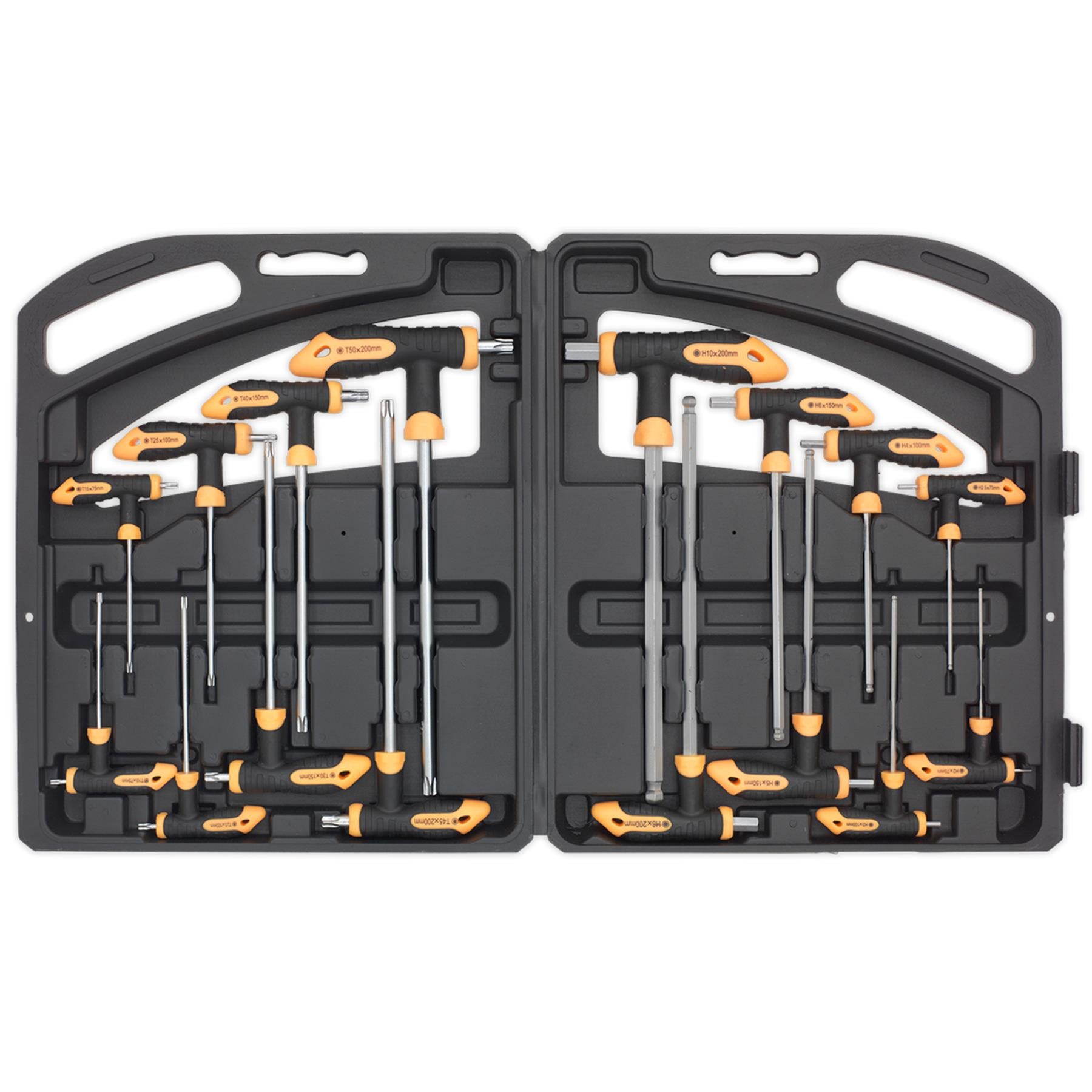 Sealey T-Handle TRX-Star* & Hex Key Set 16pc