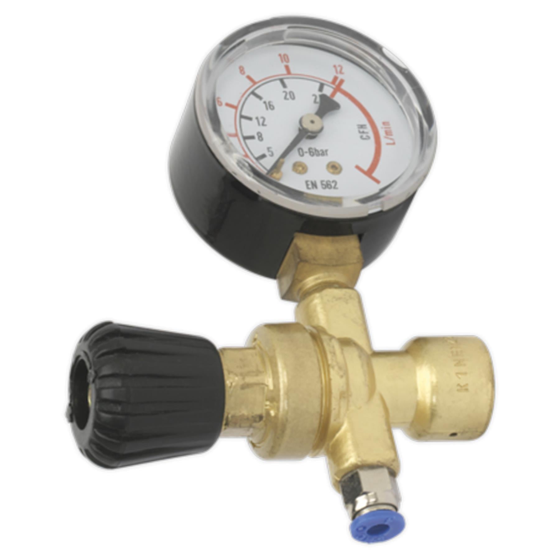 Sealey MIG Gas Regulator Disposable Cylinder 1 Gauge