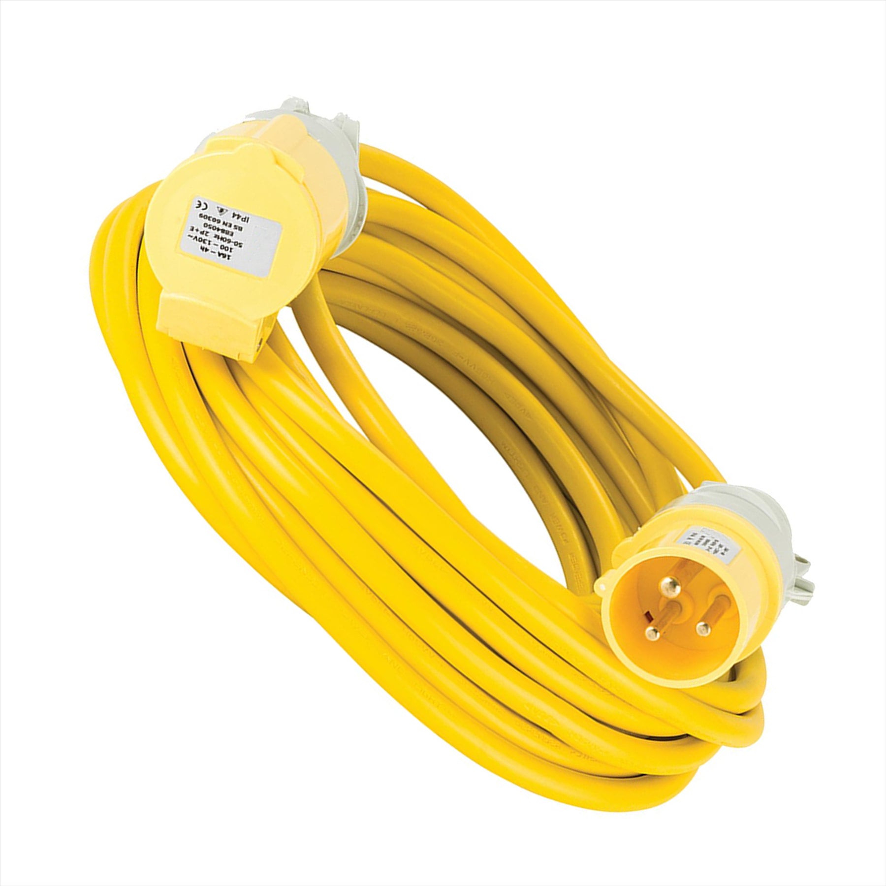 Defender Arctic Extension Lead Yellow 16A 2.5mm2 10m 110V