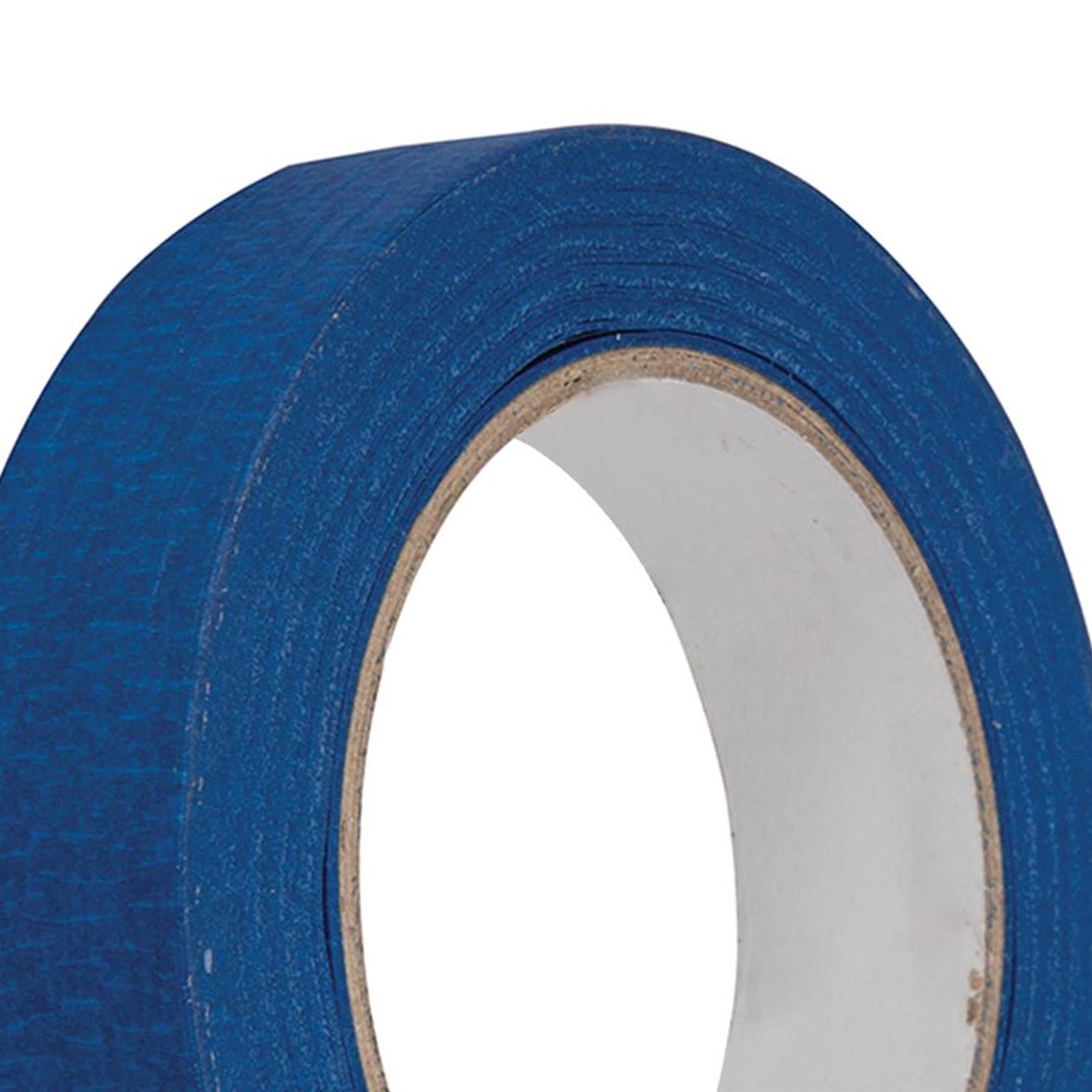 Blue Masking Tape Clean Peel UV Resistant Painters/Decorators 24mm x 50m 2 Rolls