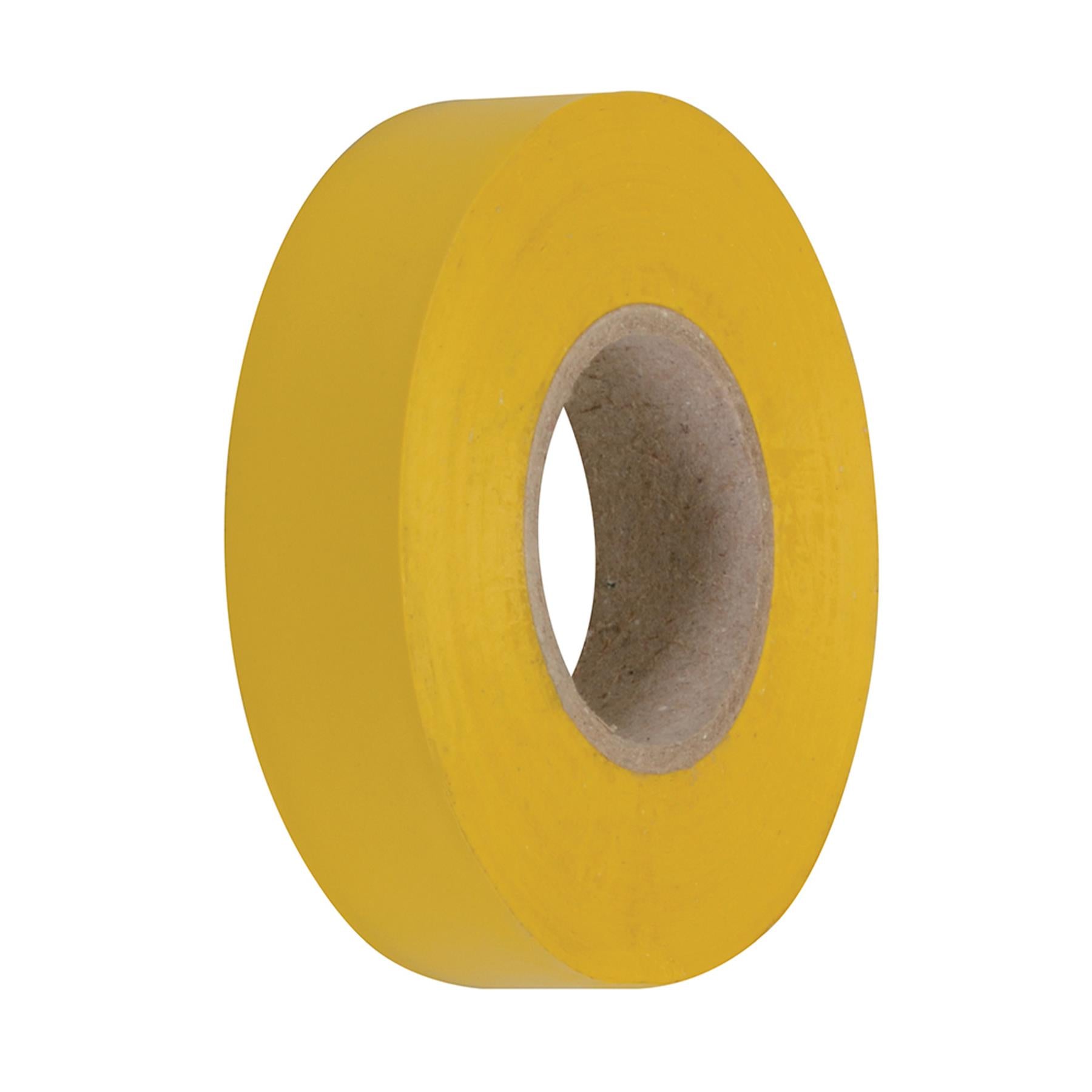 1 x PVC Insulation Electrical Tape Flame Retardent Yellow 19mm x 33mm