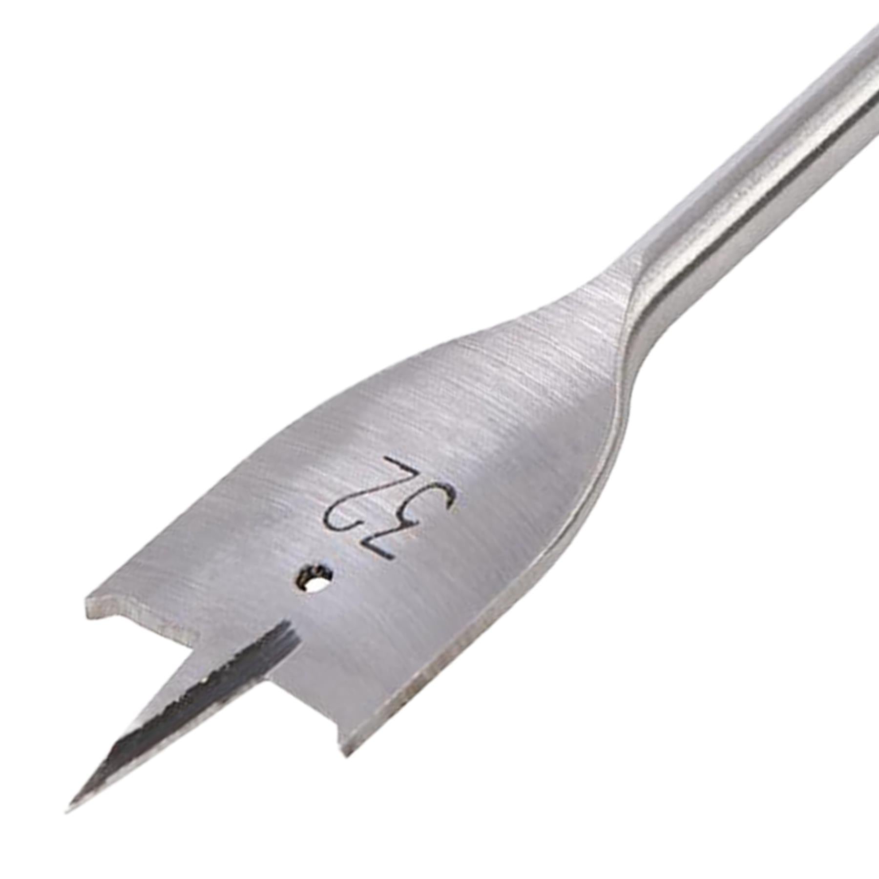 Flat Wood Drill Bit Set Titanium Hole Cutter Borer  Silver 32mm