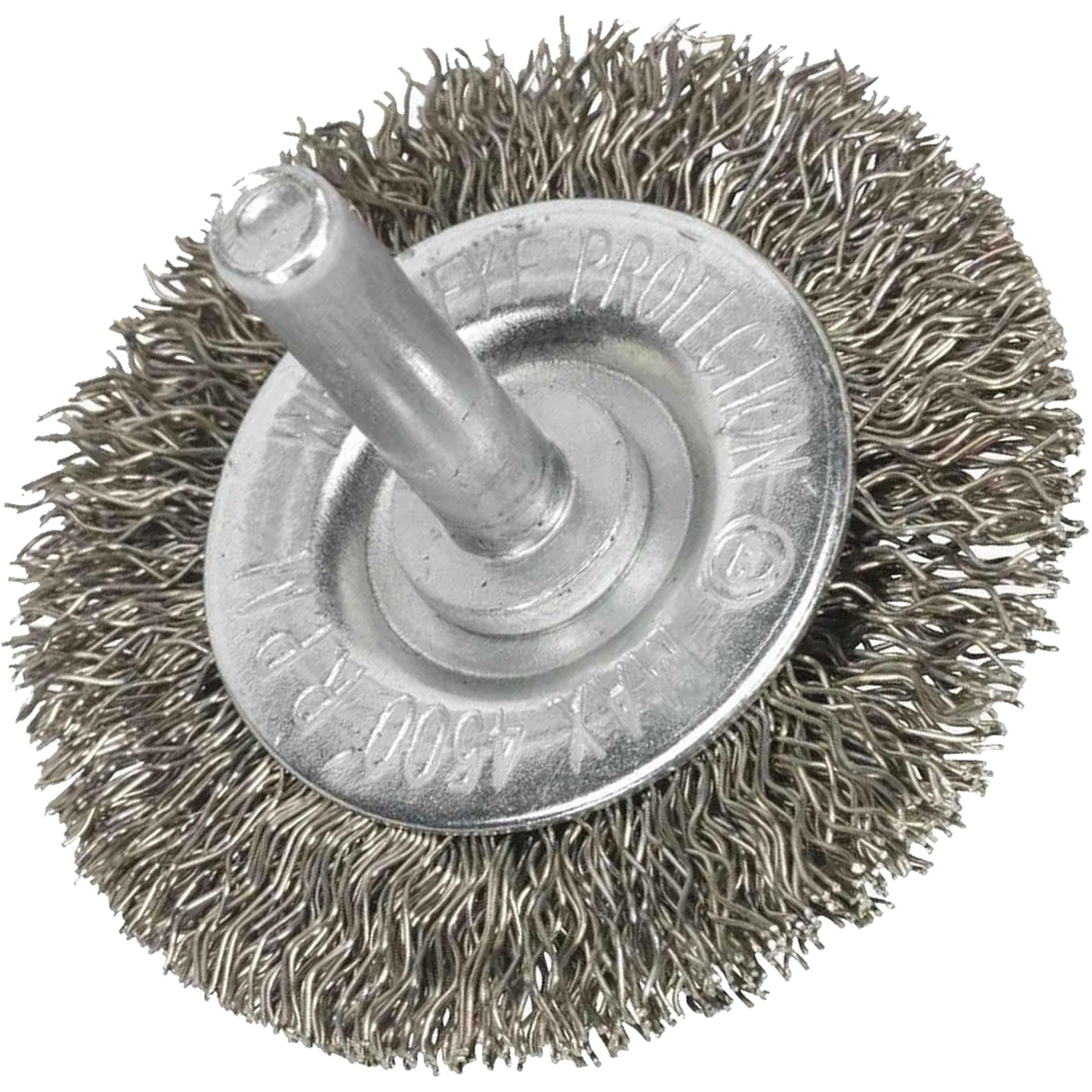 Sealey Flat Wire Brush Stainless Steel 50mm with 6mm Shaft