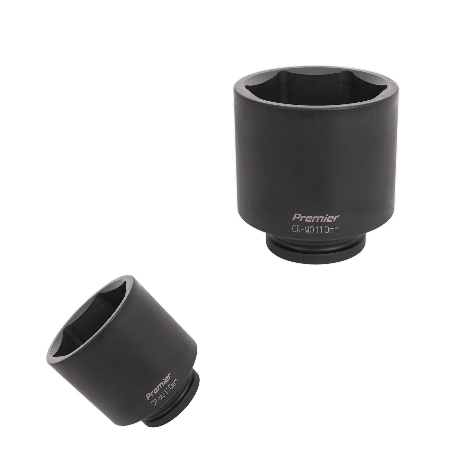 Sealey Impact Socket 110mm Deep 1"Sq Drive Chrome Molybdenum Lifetime Guarantee