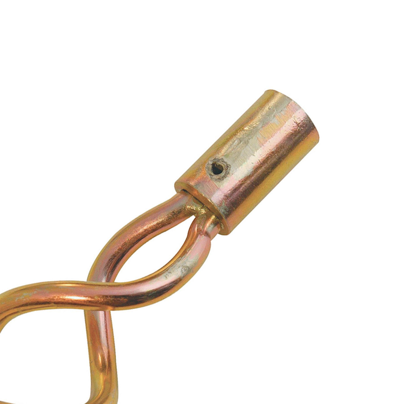 Double Worm Screw Head 50mm Yellow, Zinc-Passivated Steel Double Worm Screw