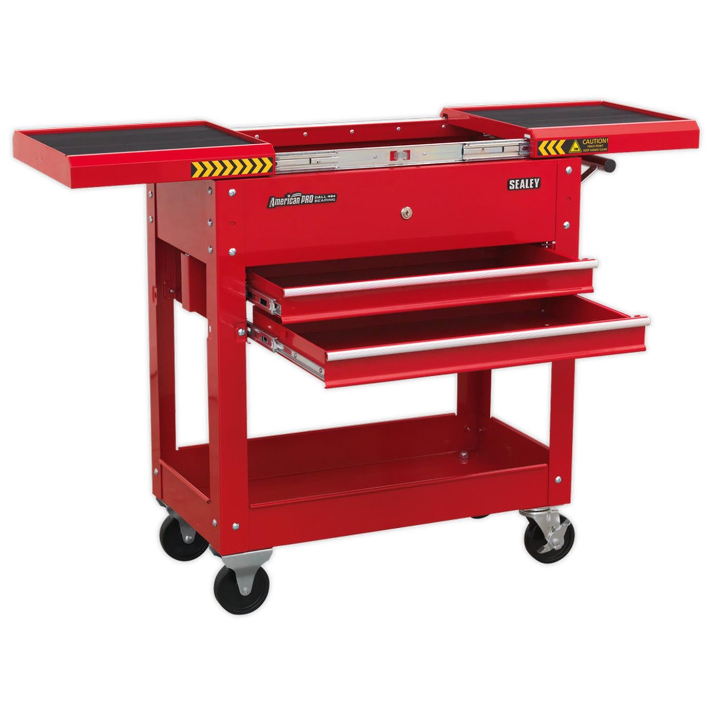 Sealey Mobile Tool & Parts Trolley - Red Twin drawers AP705M