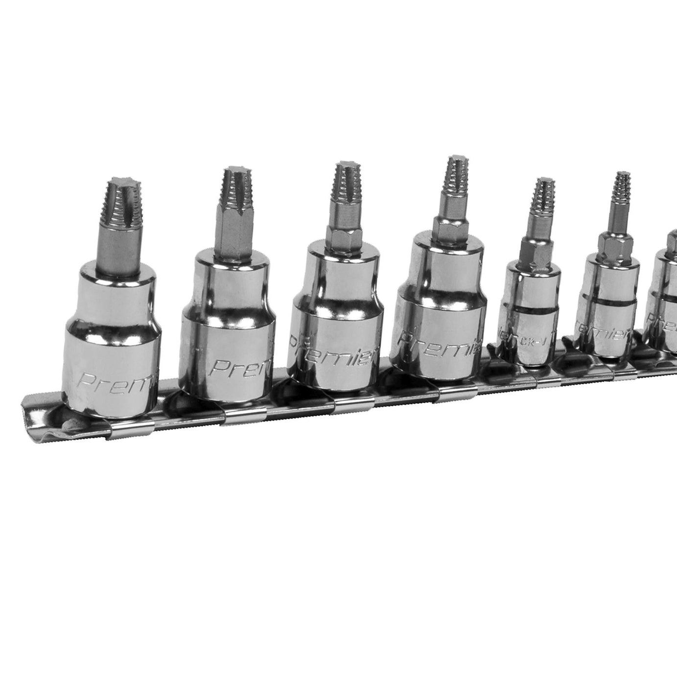 Sealey TRX-Star* Socket Bit Set Lock-On 7pc 1/4" & 3/8"Sq Drive