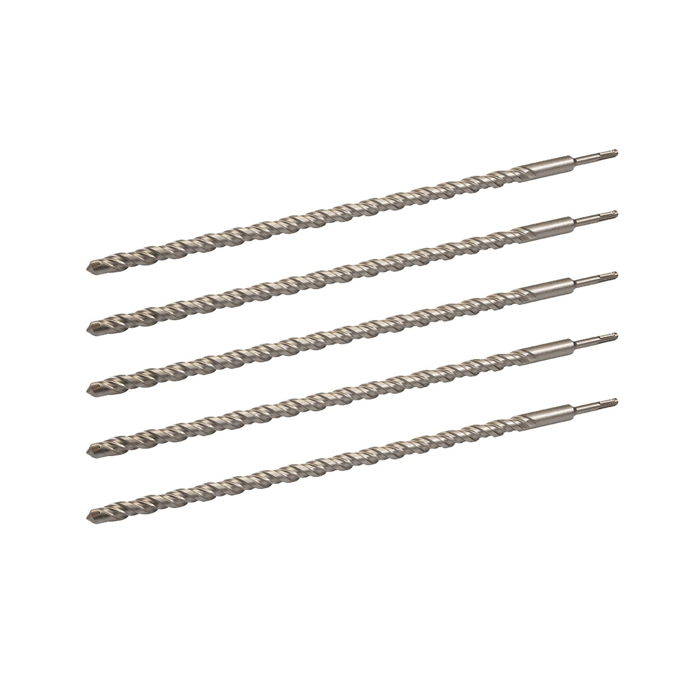 5 x SDS+ PLUS MASONRY DRILL BIT 24 x 600mm, TUNGSTEN CARBIDE TIP, FOR STONE CONCRETE BRICK