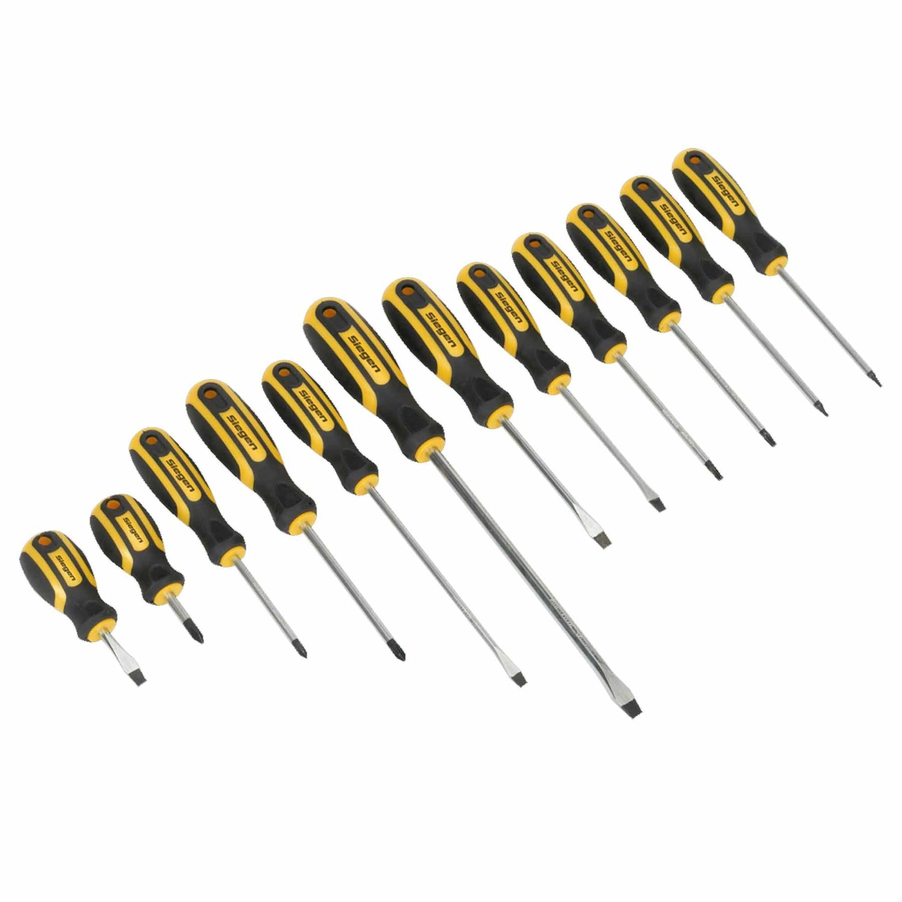Sealey Soft Grip Screwdriver Set 12pc