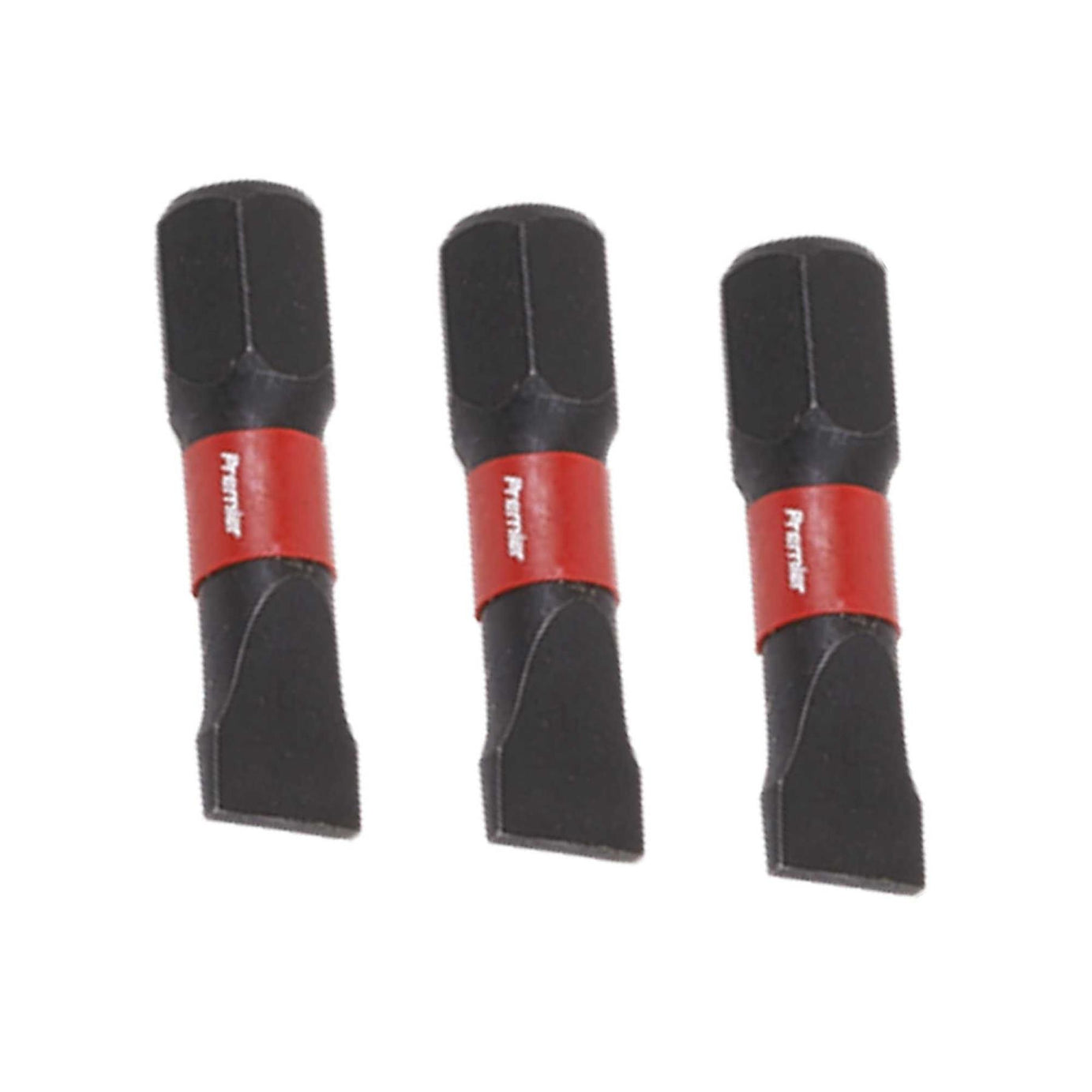 Slotted 6.5mm Impact Power Tool Bits 25mm - 3pc