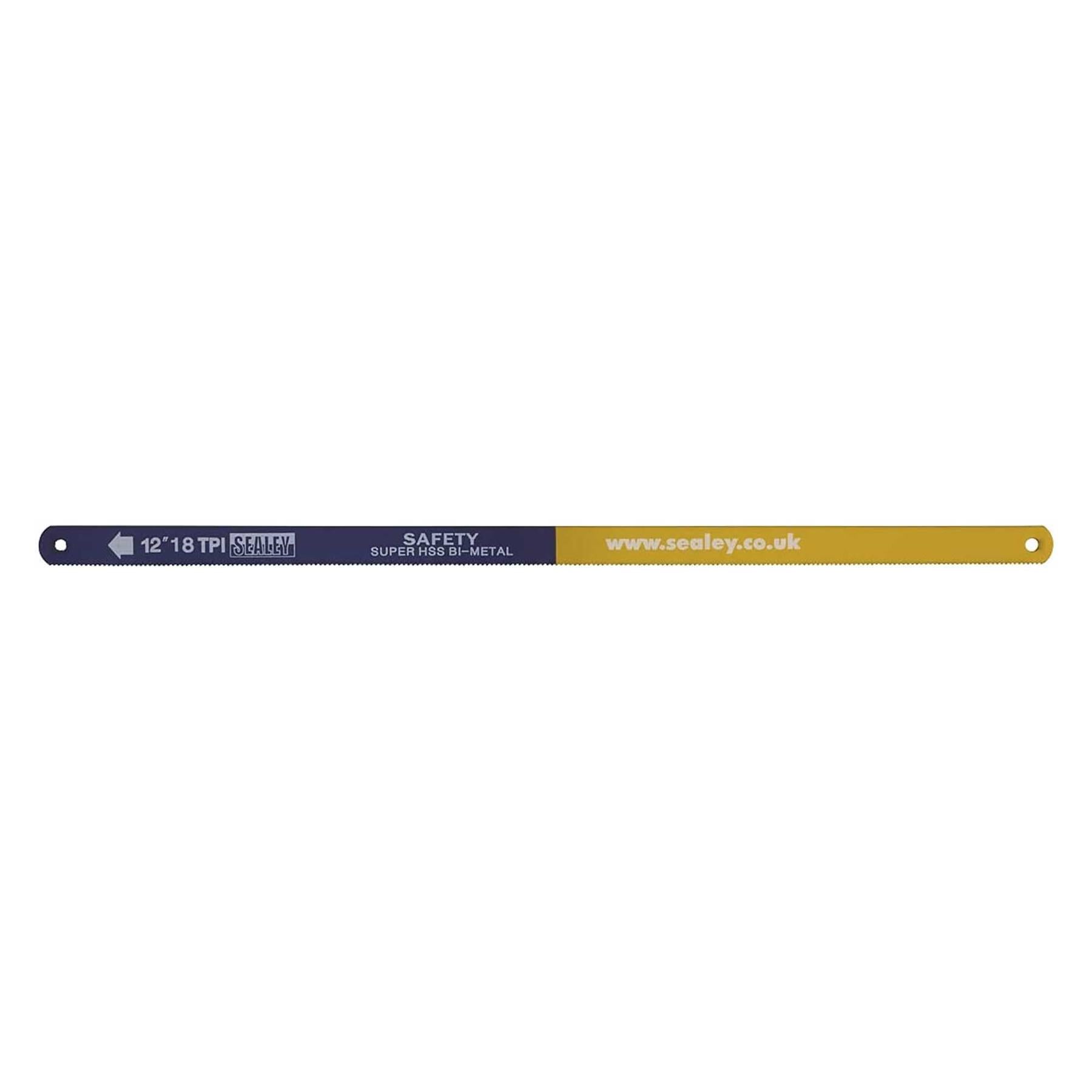 Sealey Hacksaw Blade 300mm HSS Bi-Metal 18tpi Pack of 5