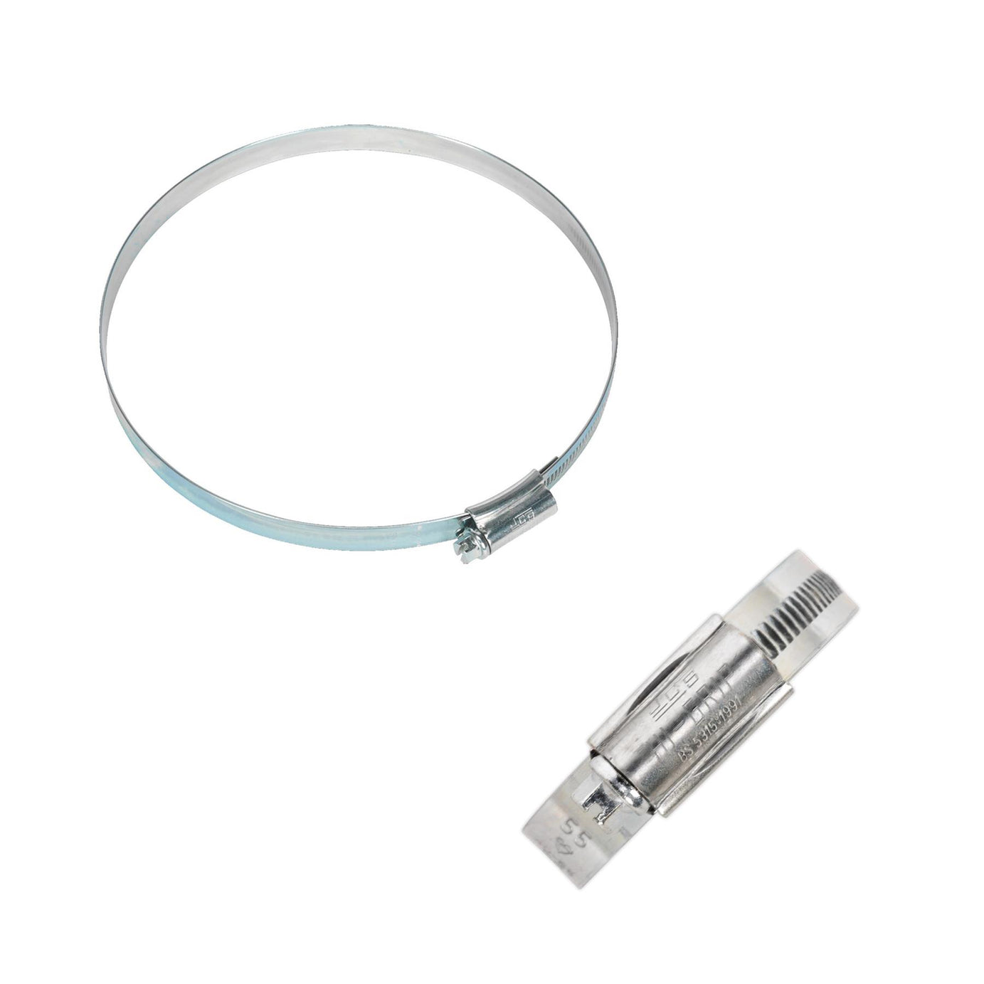 Sealey HI-GRIP Hose Clip Zinc Plated �130-160mm Pack of 10