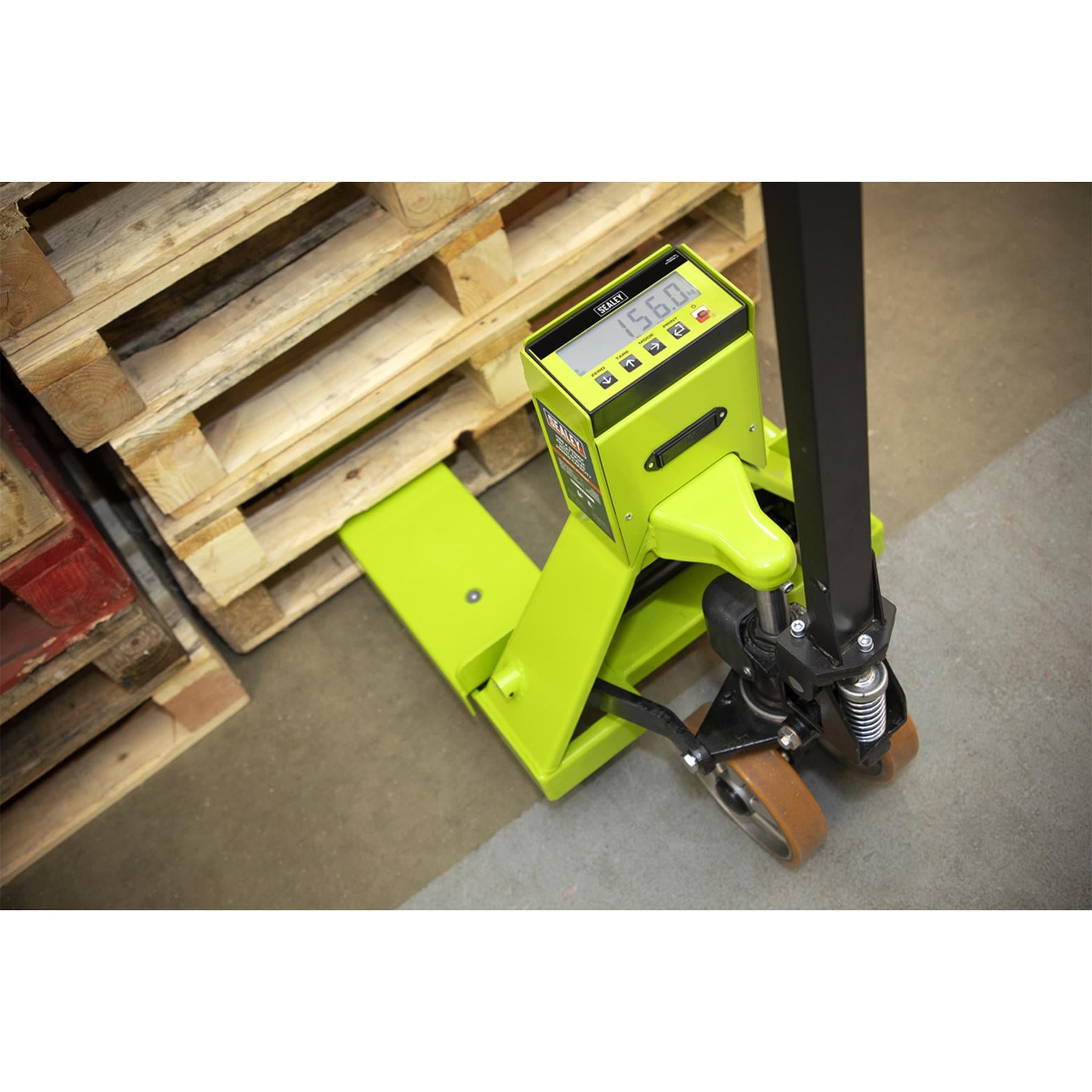 Sealey Pallet Truck 2500kg 1185 x 555mm with Scales