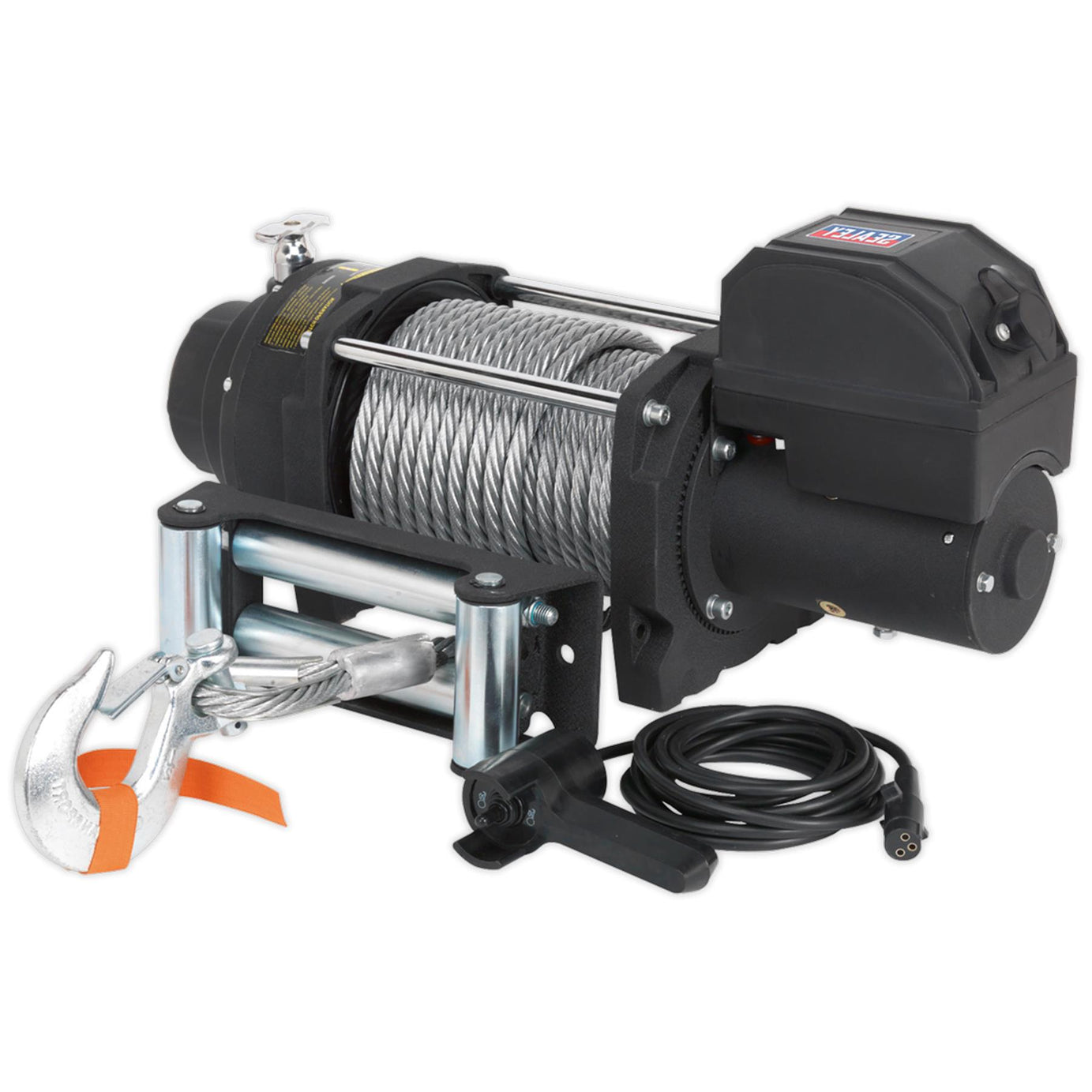 Sealey Recovery Winch 8180kg (18000lb)Line Pull 12V Industrial