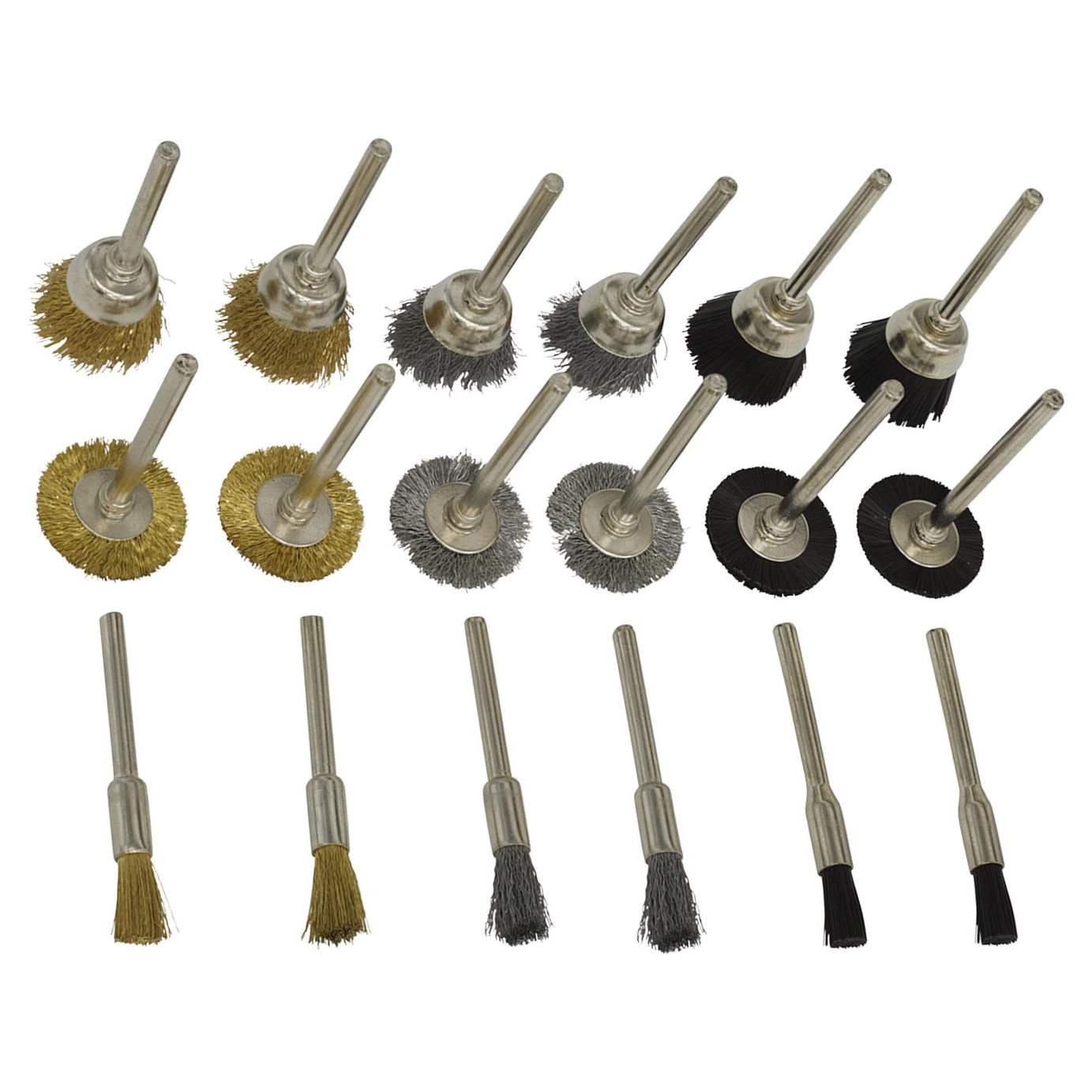 Sealey Rotary Tool Brush Set 18pc
