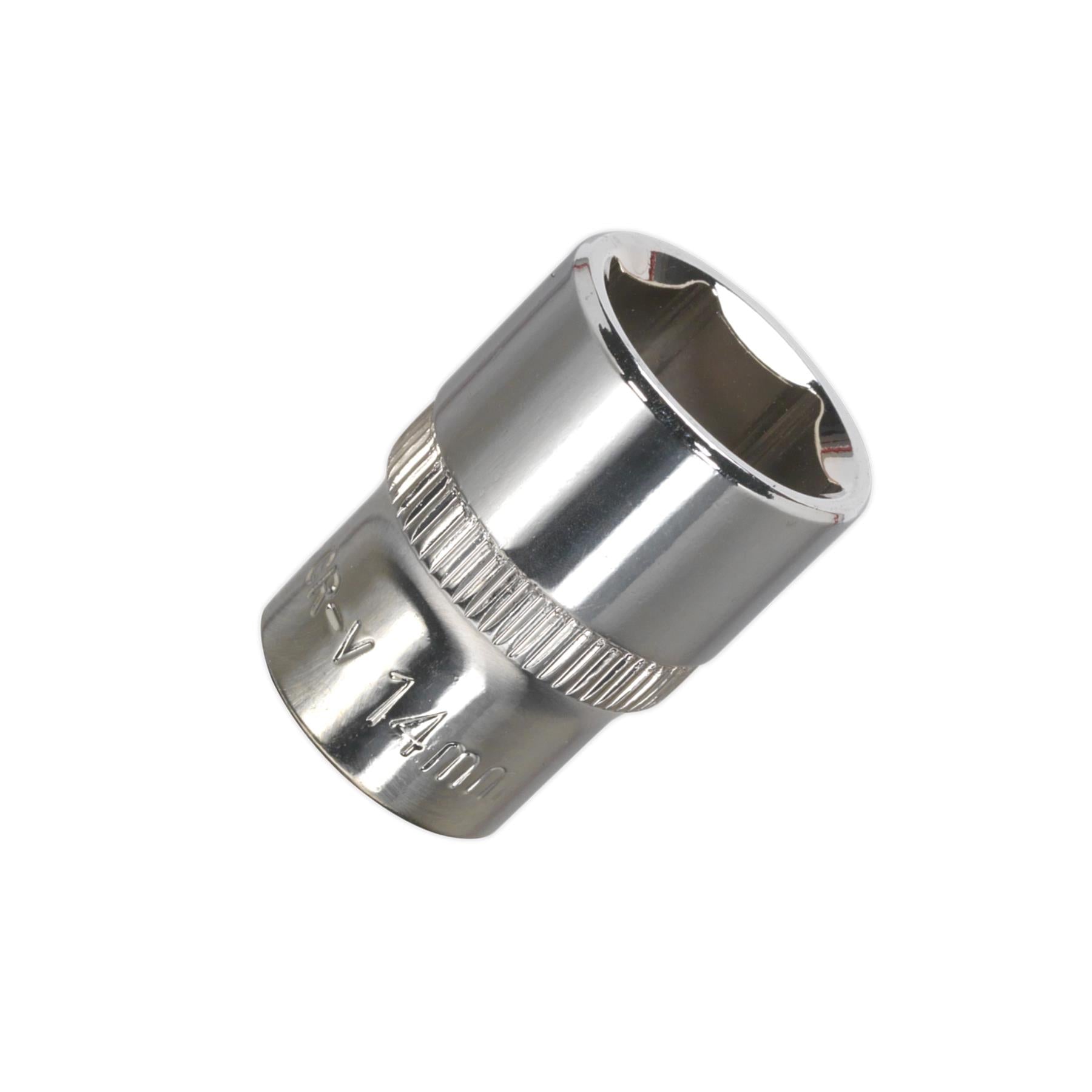 Sealey WallDrive Socket 14mm 3/8"Sq Drive Fully Polished