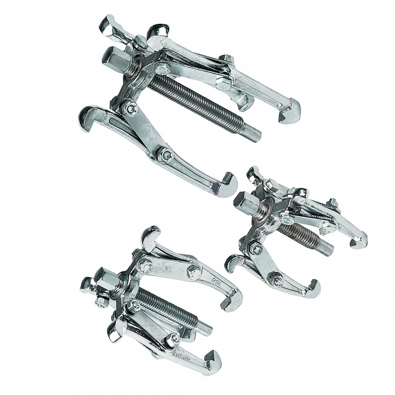 Heavy Duty Gear Puller Set 3pcs 75mm 100mm & 150mm Internal Or External Use Hand Tools New