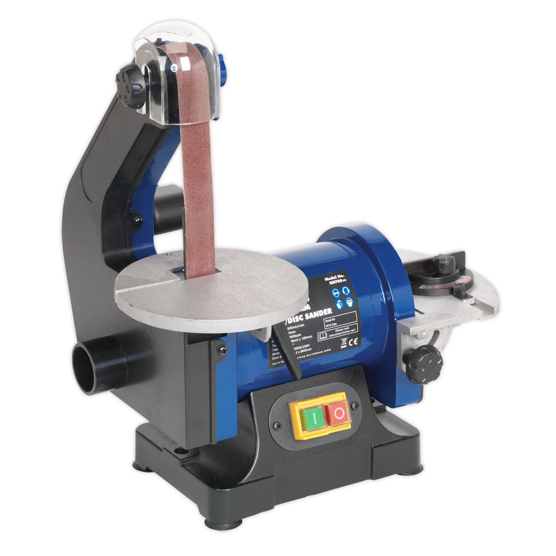 Sealey Belt/Disc Sander 25 x 762mm/125mm 250W/230V