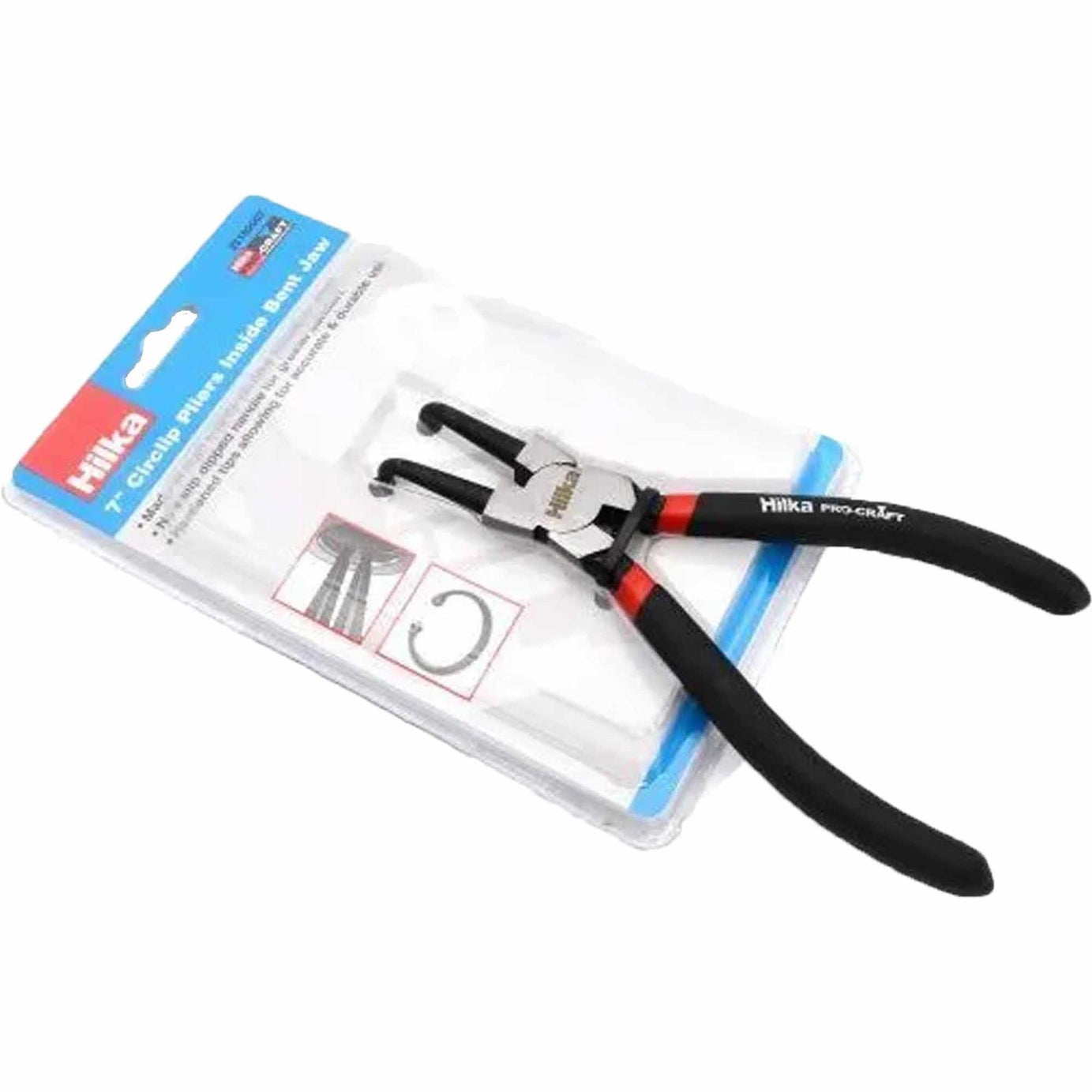 Hilka 7" Circlip Pliers Inside Bent Jaw