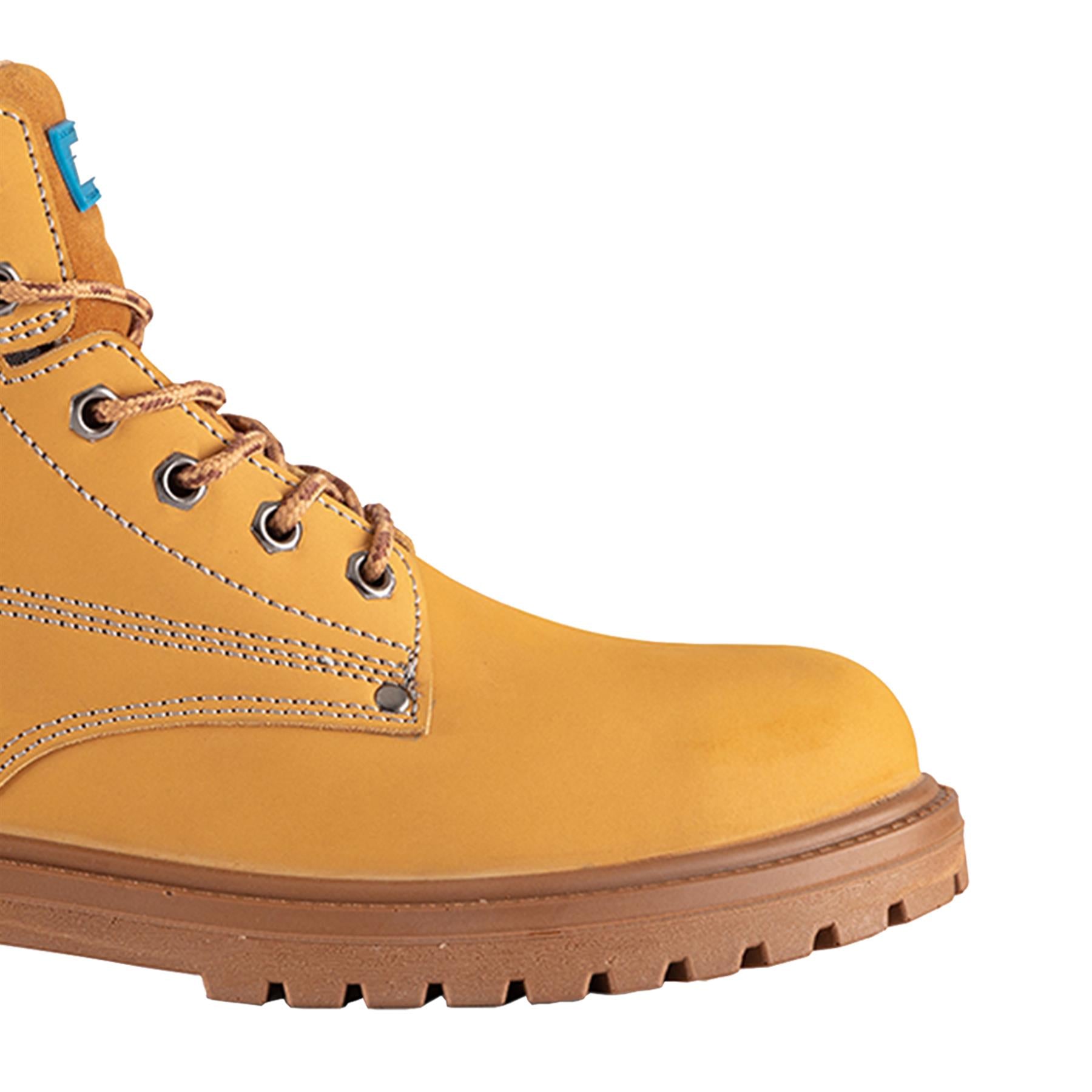 Tough Grit Oak Safety Boot Tan Size 8 / 42 Steel Toe Cap