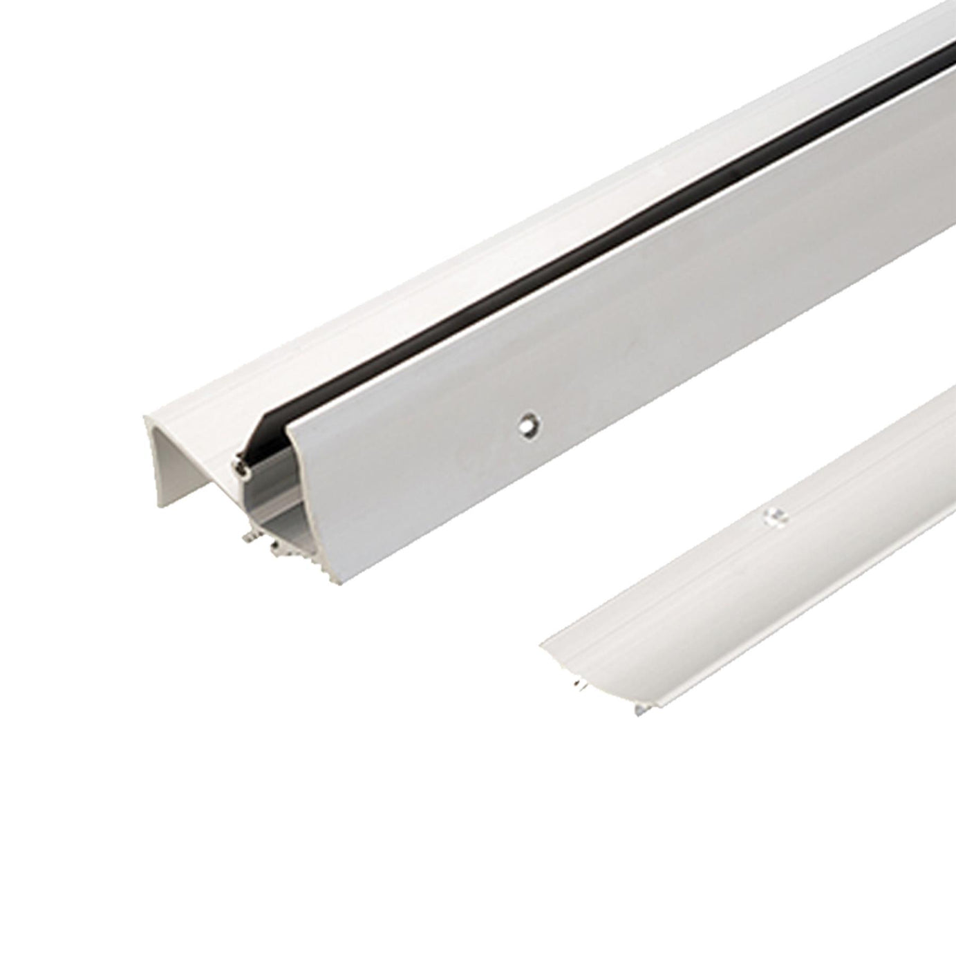 Superseal Threshold Sill Rubber Rain Draught Excluder Door Seal-Silver