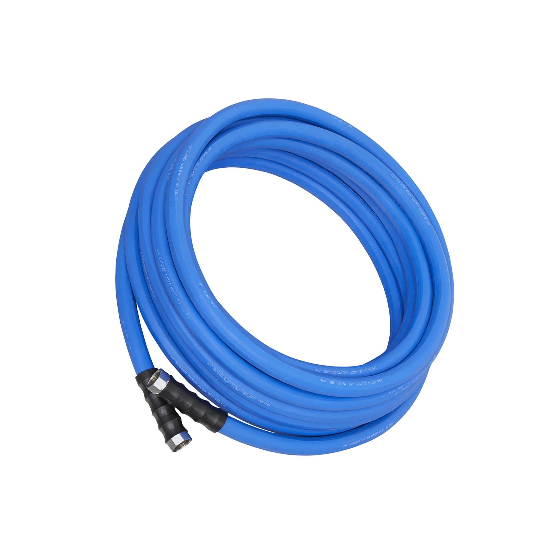 Hot & Cold Rubber Water Hose Hex 19mm 5m Heavy-Duty Sealey