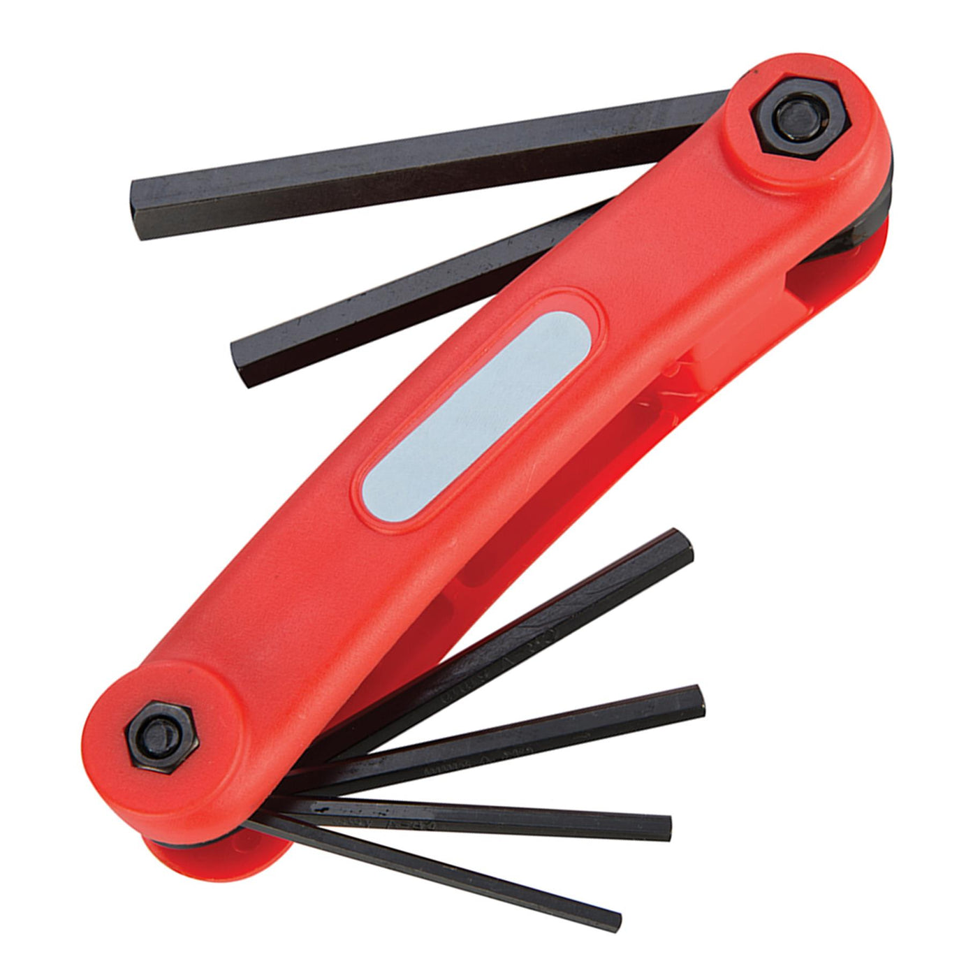 7Pce Hex Key Metric Tool 2.5mm - 10mm Chrome Vanadium With Rigid Plastic Handle