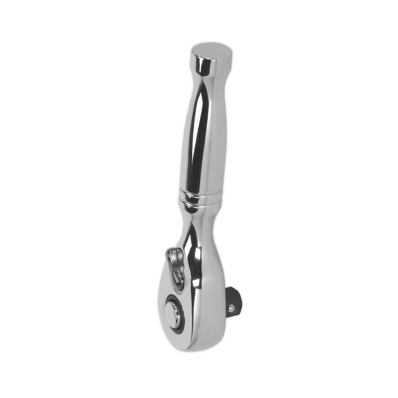 Sealey Stubby Ratchet Wrench 1/4"Sq Drive Pear-Head Flip Reverse