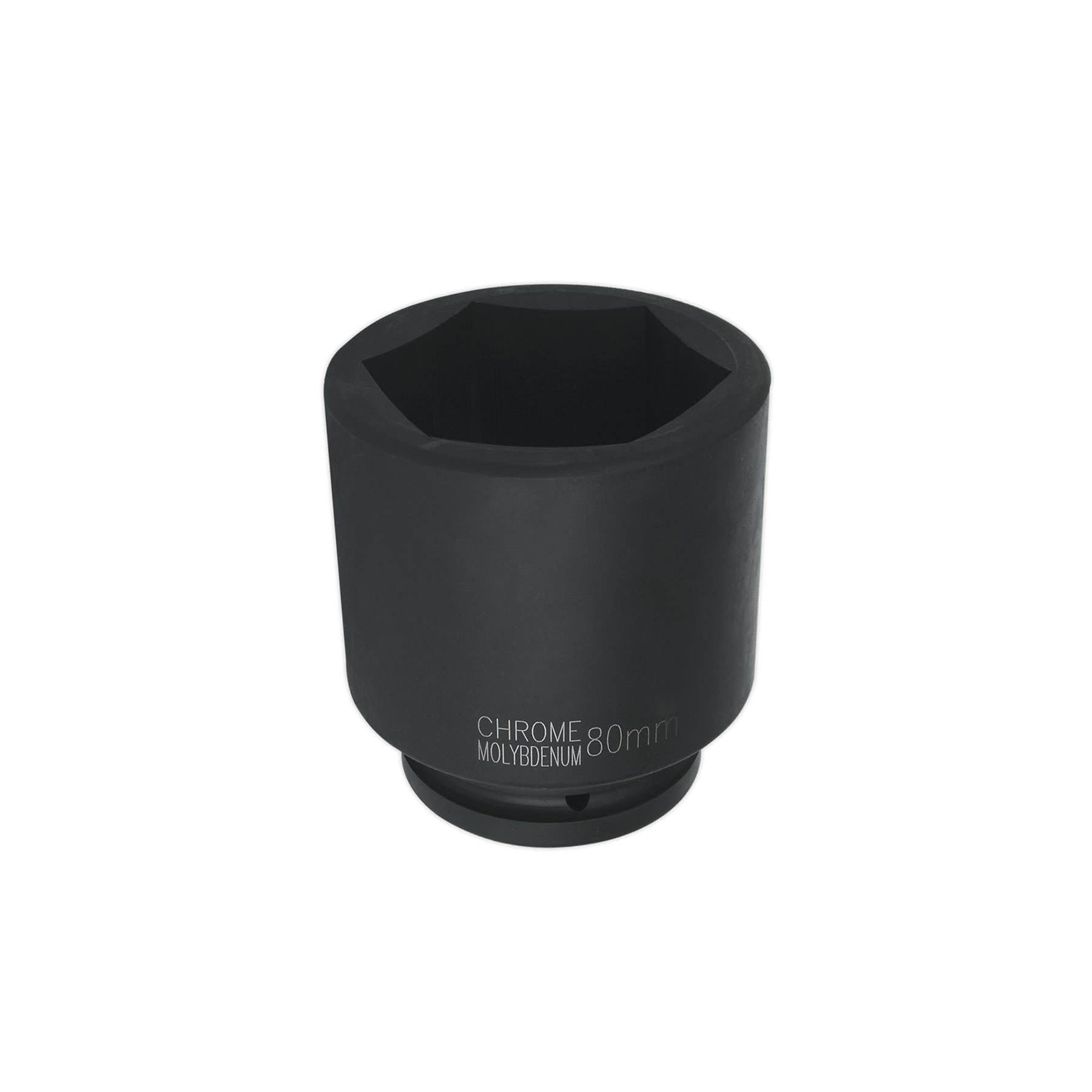 Sealey Impact Socket 80mm Deep 1"Sq Drive Chrome Molybdenum Lifetime Guarantee