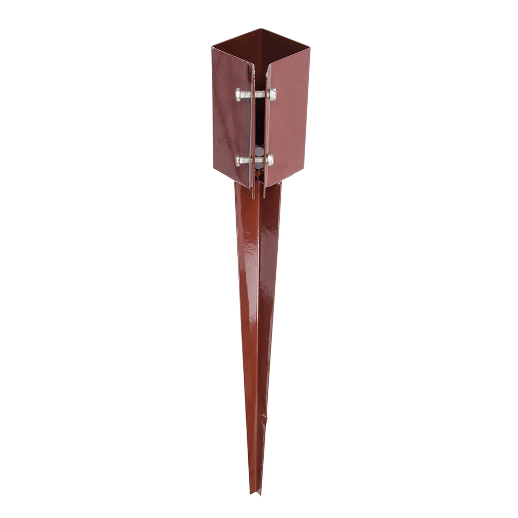 Fence Post Spike Support Holders Drive Down 750mm 3" 75 mm Like Metpost Holder 4PC