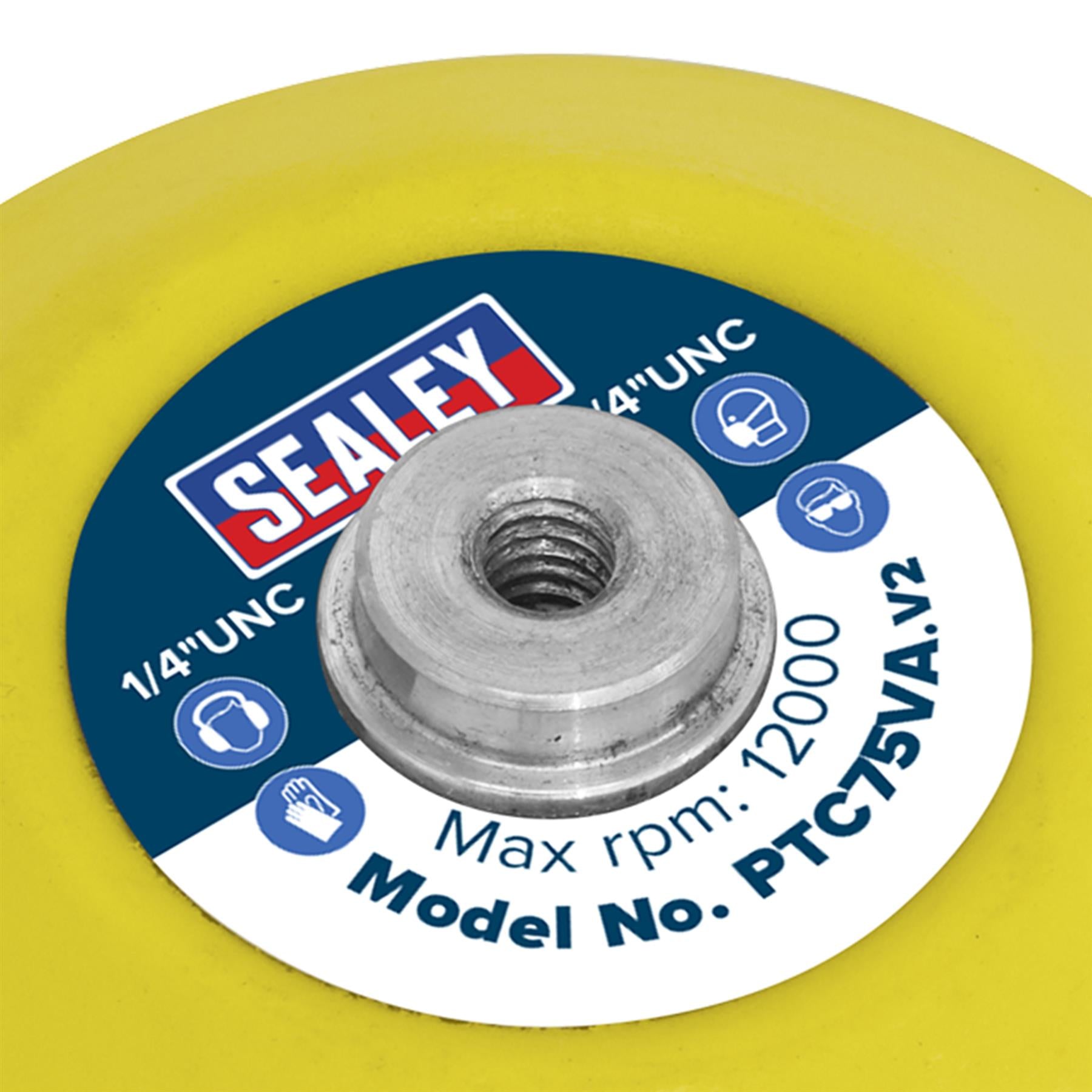Sealey Hook-and-Loop Backing Pad 71mm 1/4"UNC
