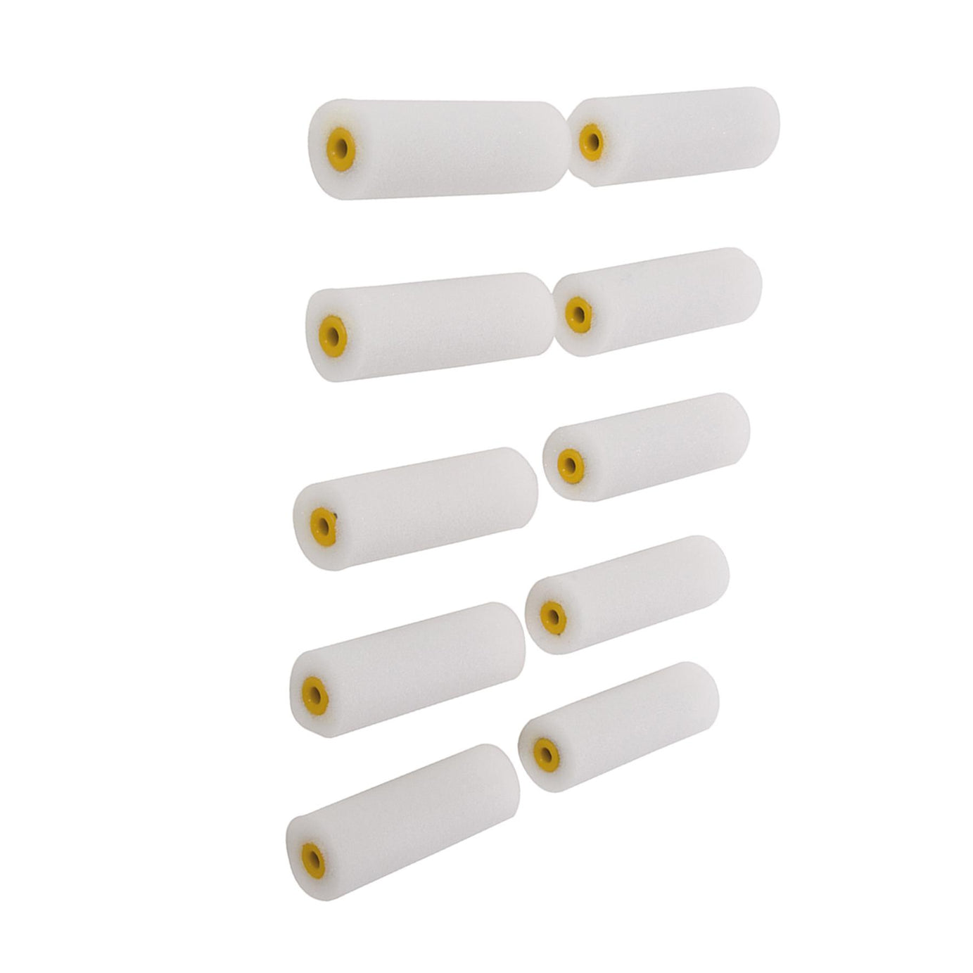 10Pk 100mm Mini Roller Sleeves Suitable For Use With Emulsion Or Gloss