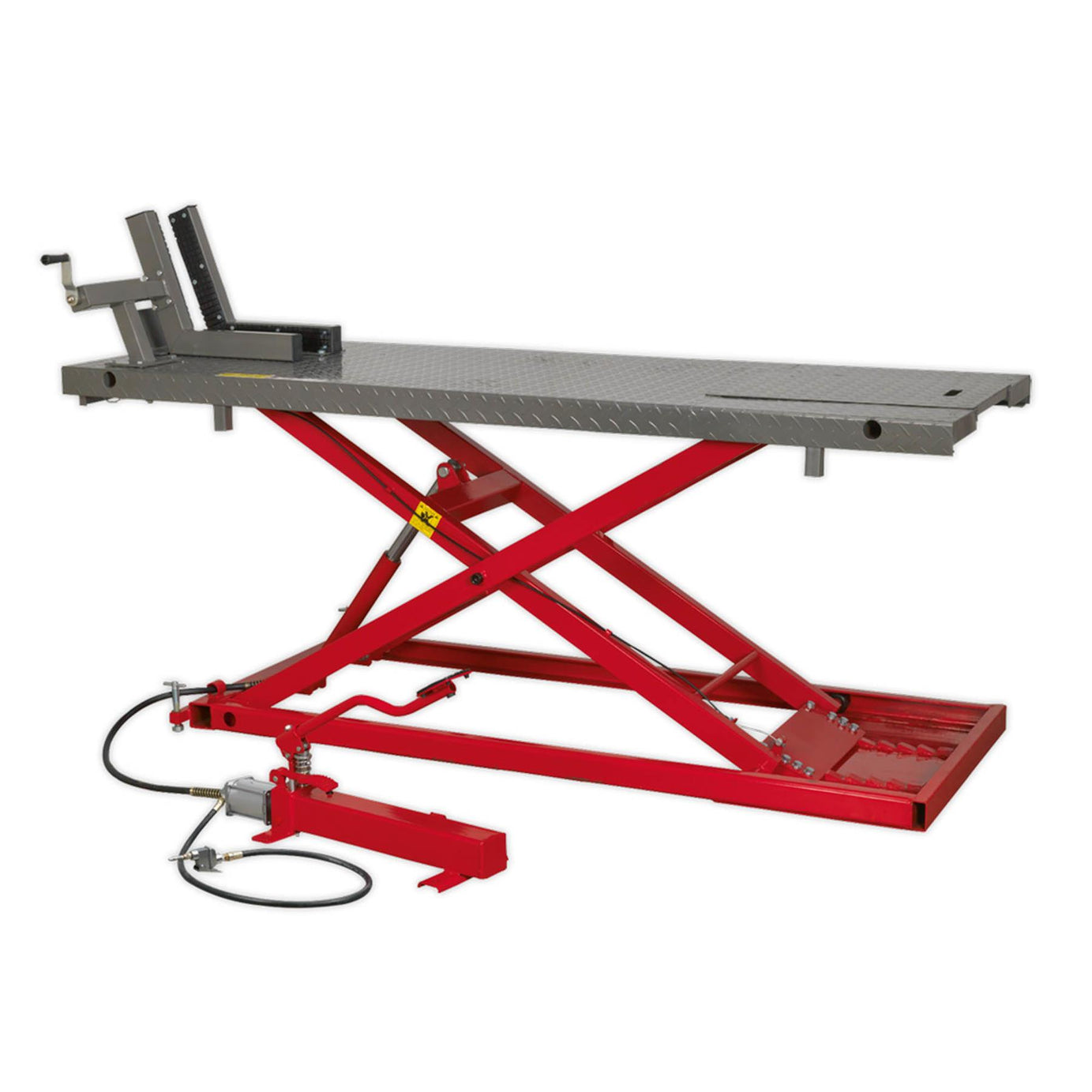 Sealey Motorcycle Lift 680kg Capacity Heavy-Duty Air/Hydraulic