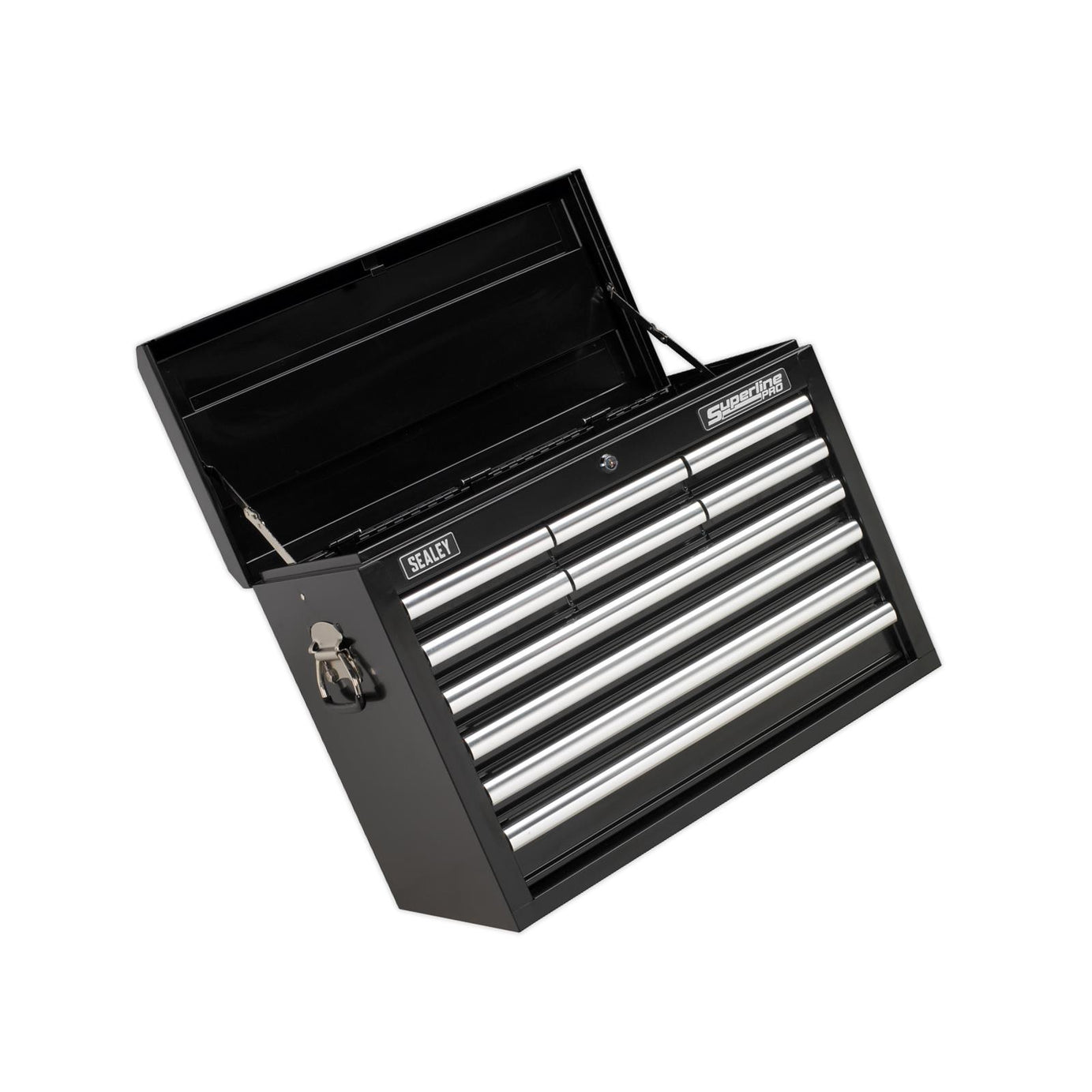 Topchest 10 Drawer With Ball Bearing Slides - Black From Sealey AP33109B Syd