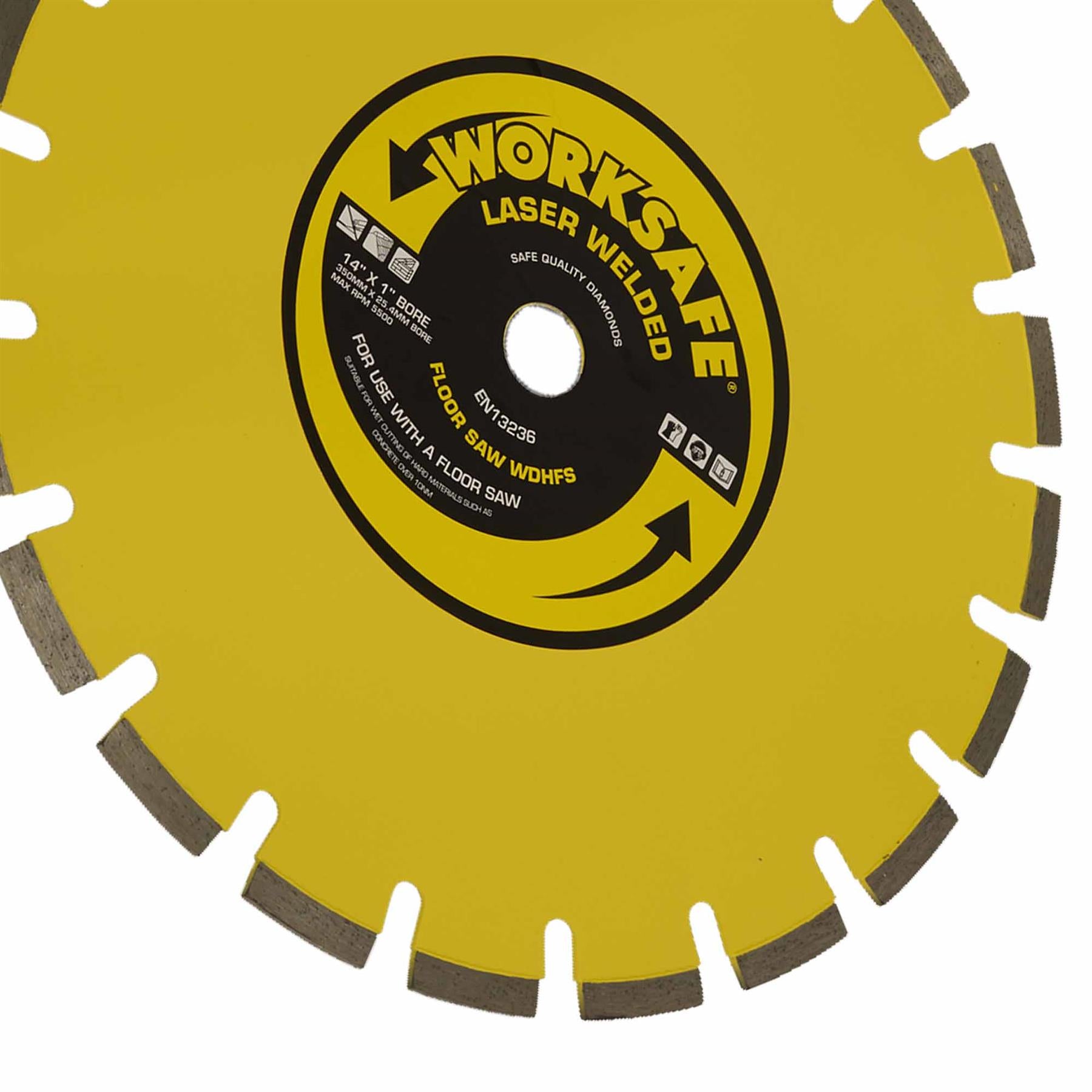 Sealey Floor Saw Blade (Hard) Ø350 x 25mm Cutting Discs