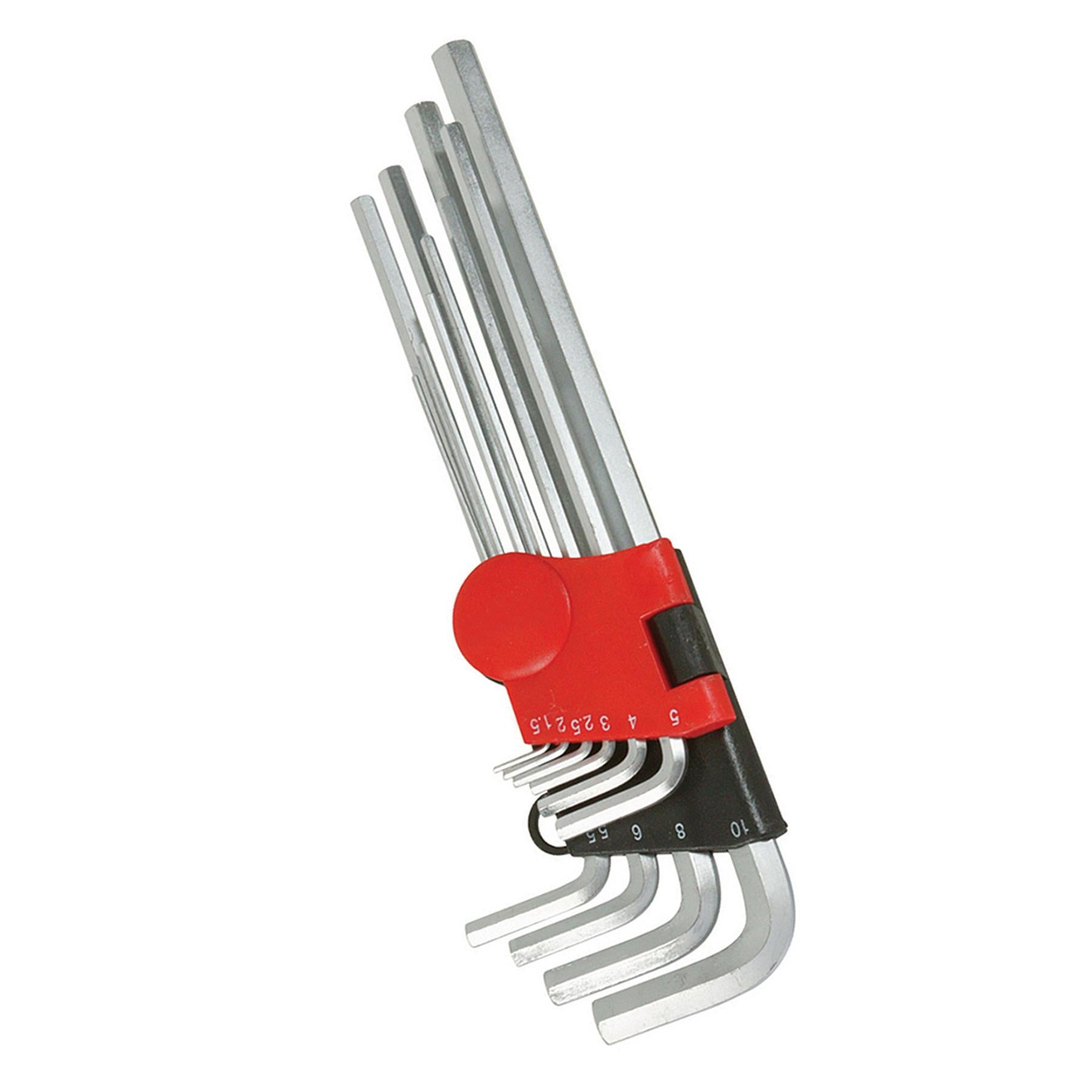 10Pce Hex Key Metric Expert Set 1.5 - 10mm Hardened Chrome Vanadium DIY